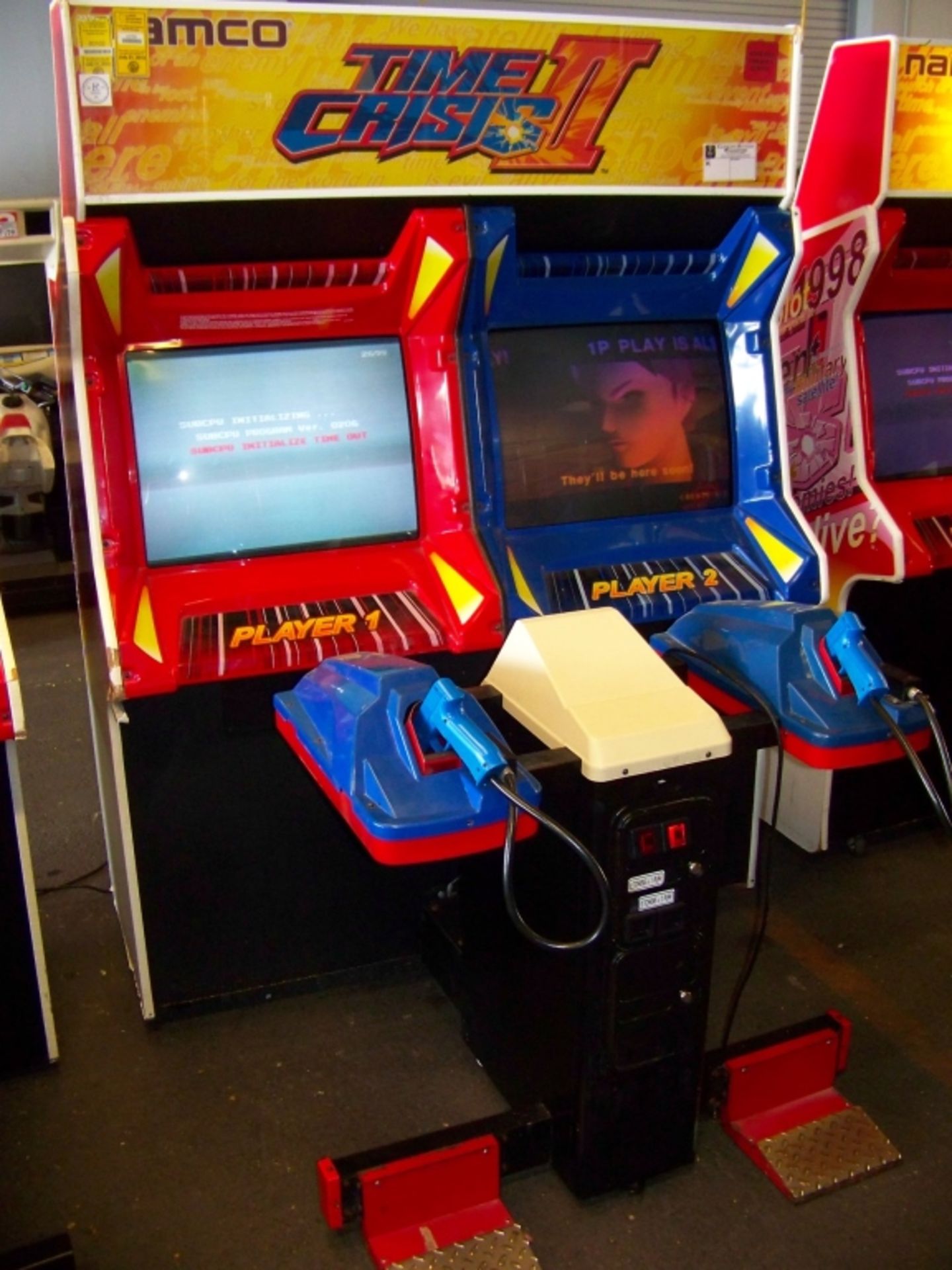TIME CRISIS II DUAL SHOOTER ARCADE GAME NAMCO Item is in used condition. Evidence of wear and
