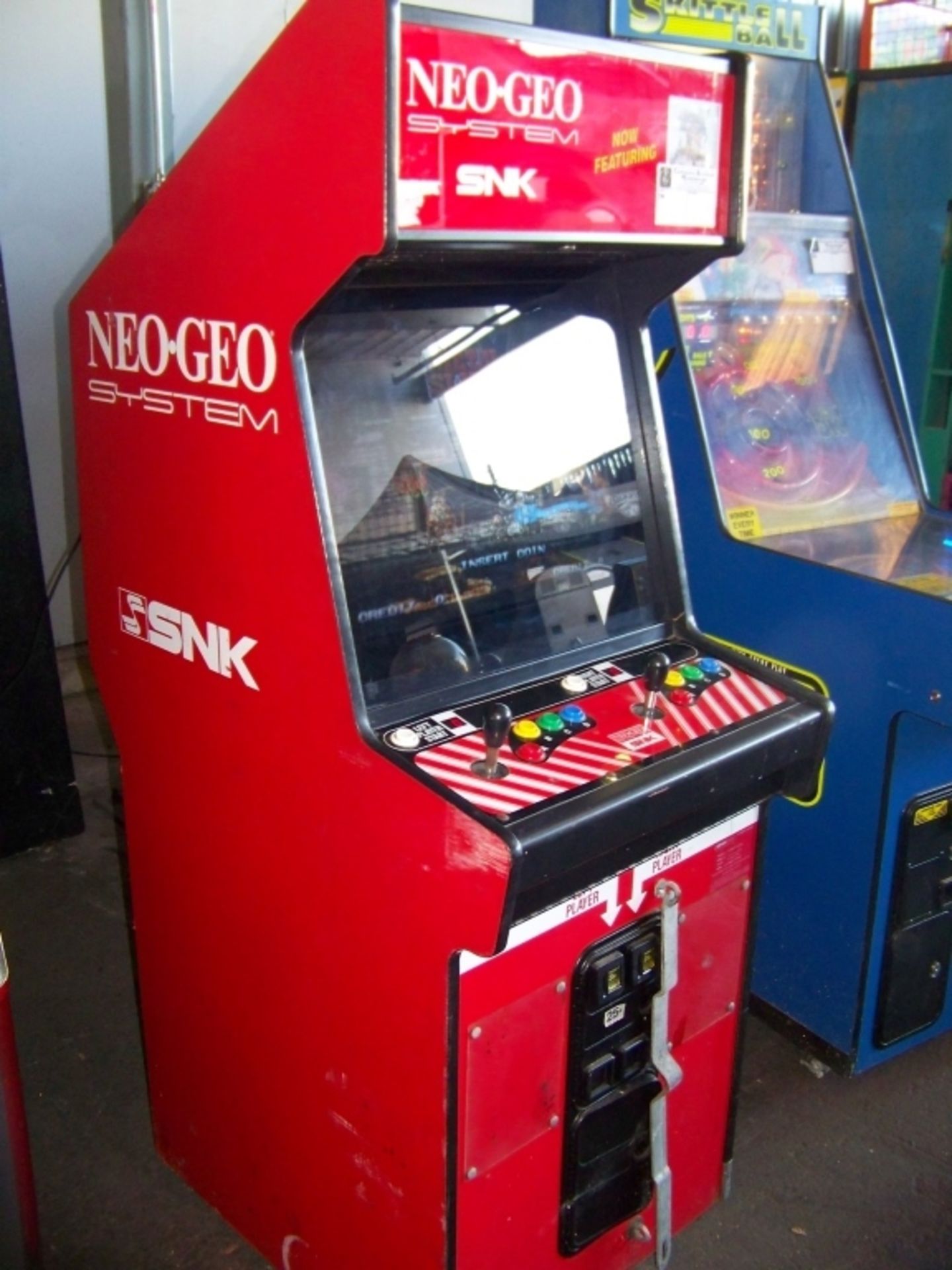 NEO GEO 1SLOT SNK DEDICATED ARCADE GAME Item is in used condition. Evidence of wear and commercial - Image 3 of 3