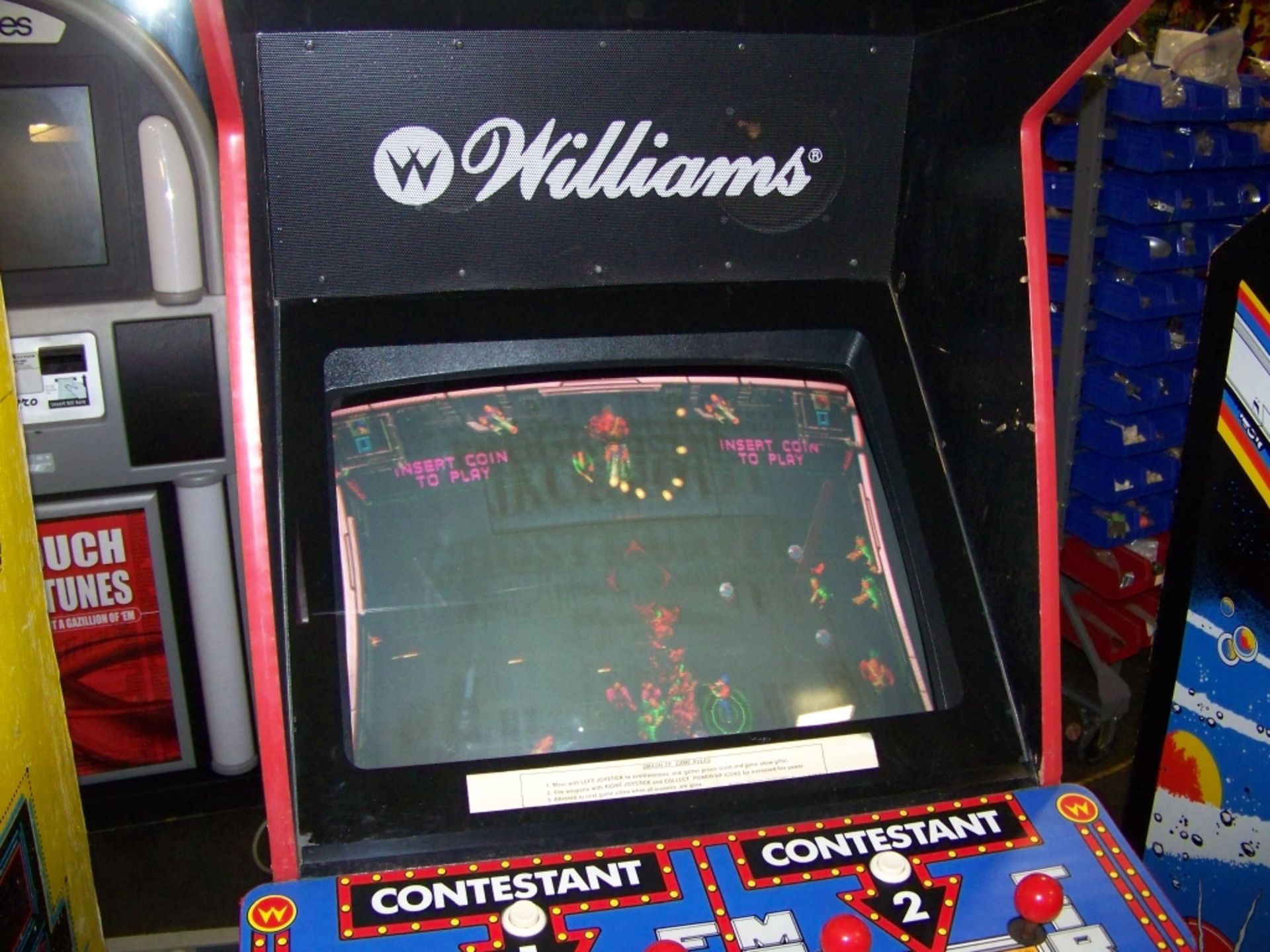 SMASH TV CLASSIC ARCADE GAME WILLIAMS Item is in used condition. Evidence of wear and commercial - Image 4 of 9