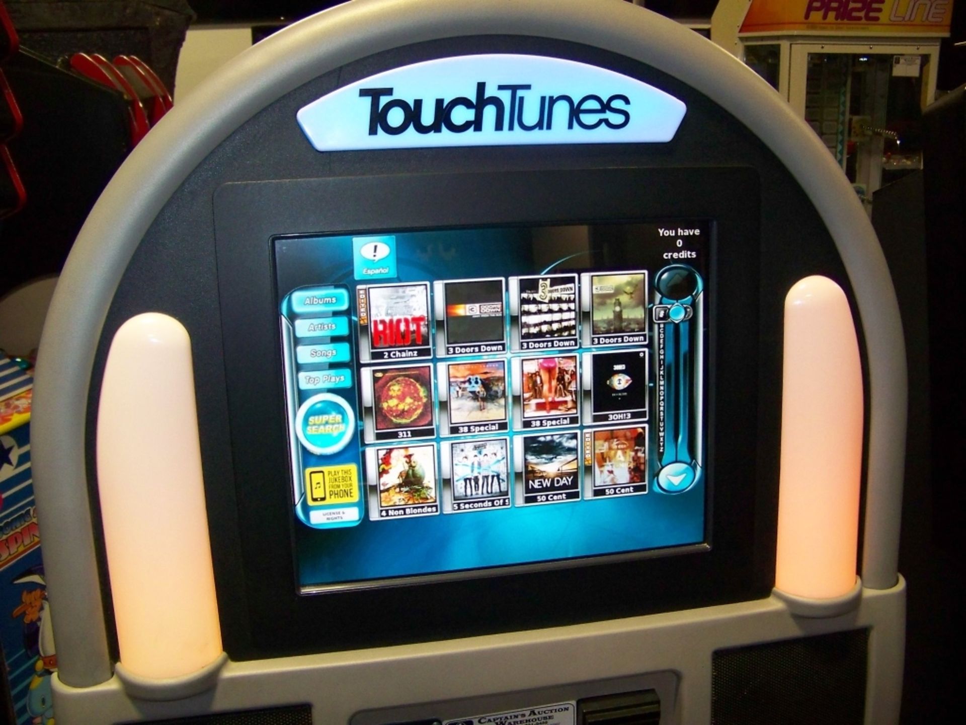 TOUCH TUNES ALLEGRO FLOOR MODEL DIGITAL JUKEBOX Item is in used condition. Evidence of wear and - Image 2 of 4