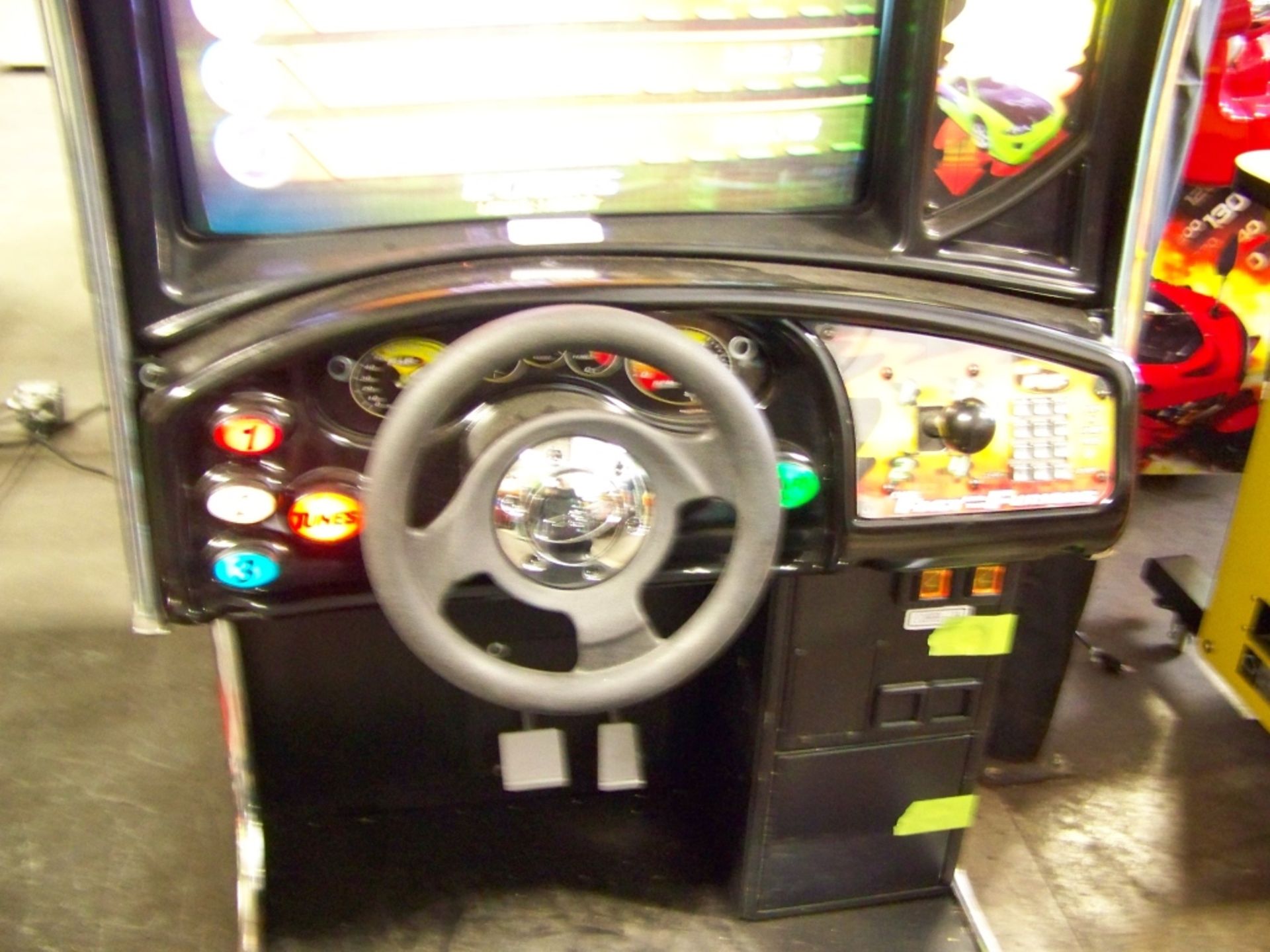 FAST AND FURIOUS RACING DRIVER ARCADE GAME Item is in used condition. Evidence of wear and - Image 6 of 10