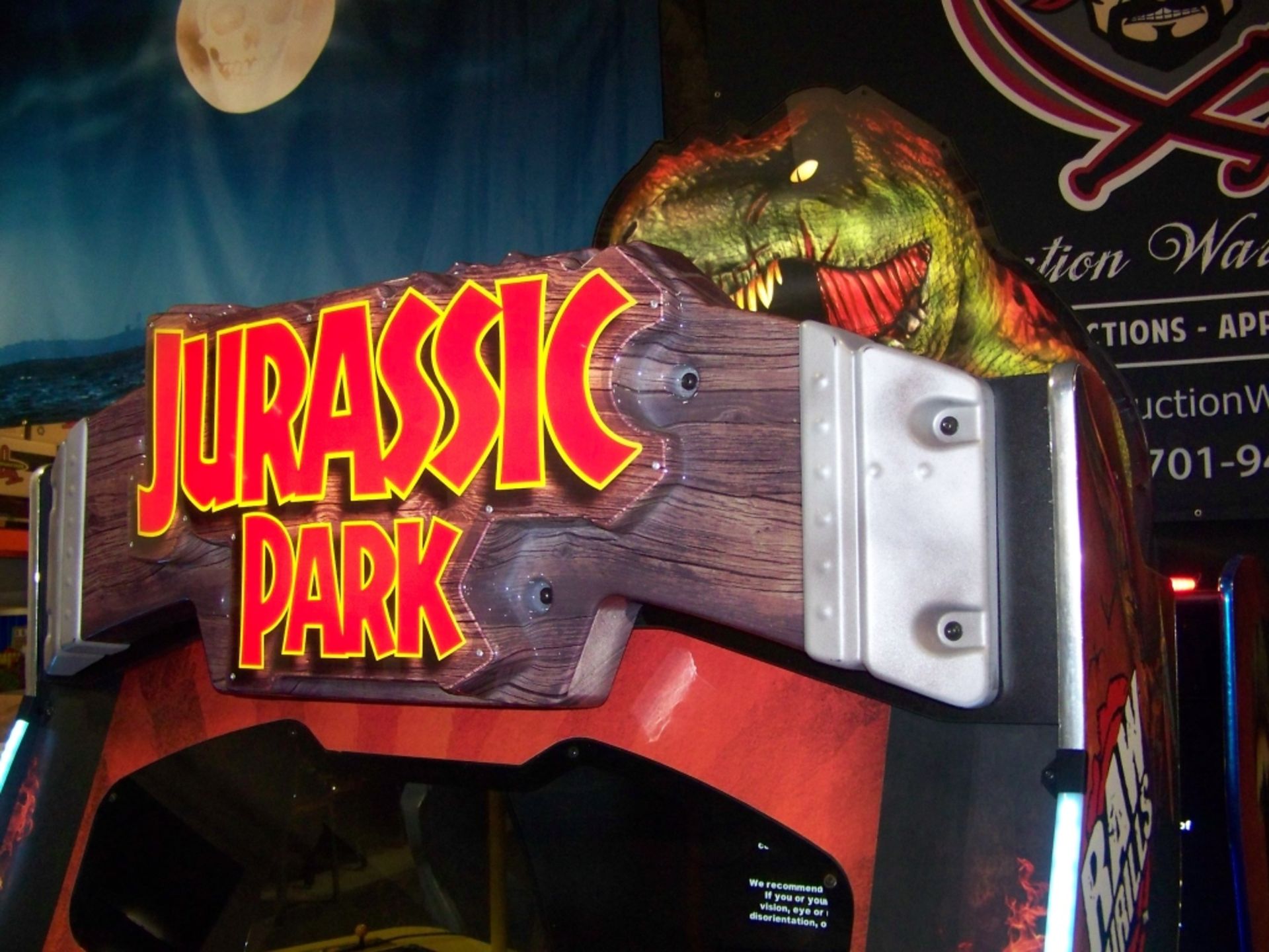 JURASSIC PARK DELUXE ARCADE GAME BRAND NEW!! Item is in used condition. Evidence of wear and - Image 5 of 8