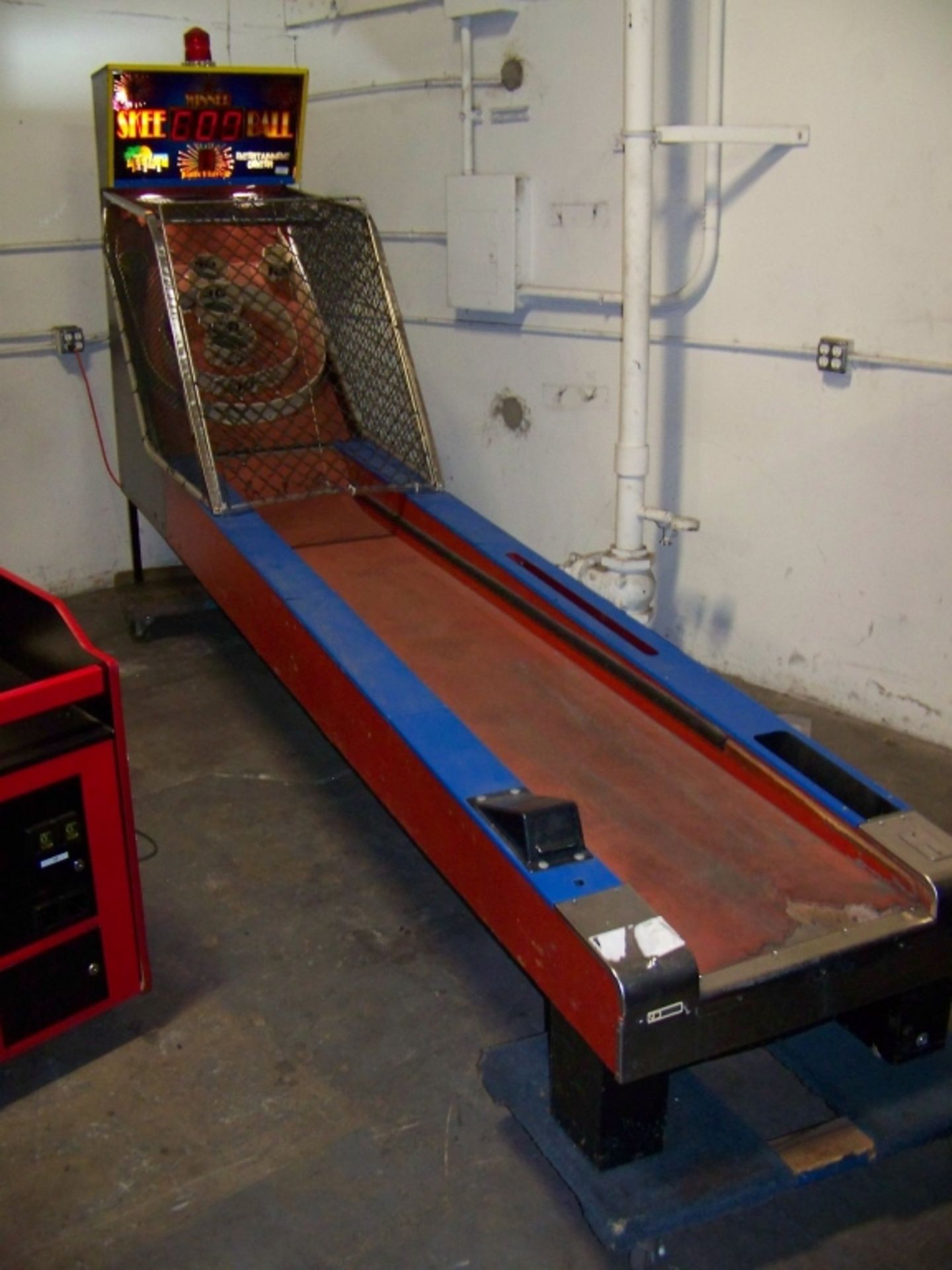 SKEEBALL ALLEY ROLLER MACHINE 13' LANE COMPLETE Item is in used condition. Evidence of wear and