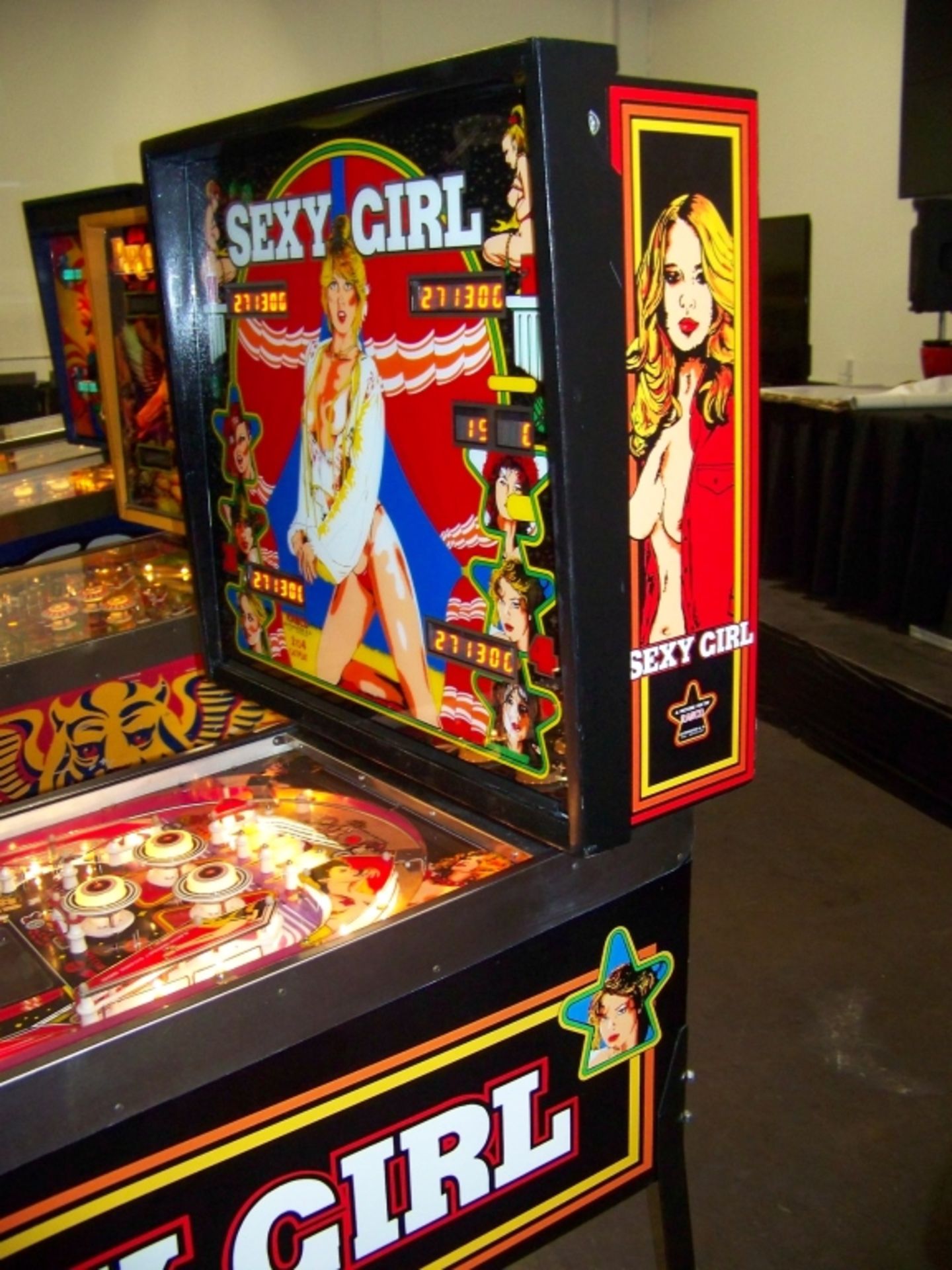 SEXY GIRL PINBALL MACHINE 1980 RANCO AUTOMATEN Item is in used condition. Evidence of wear and - Image 8 of 10