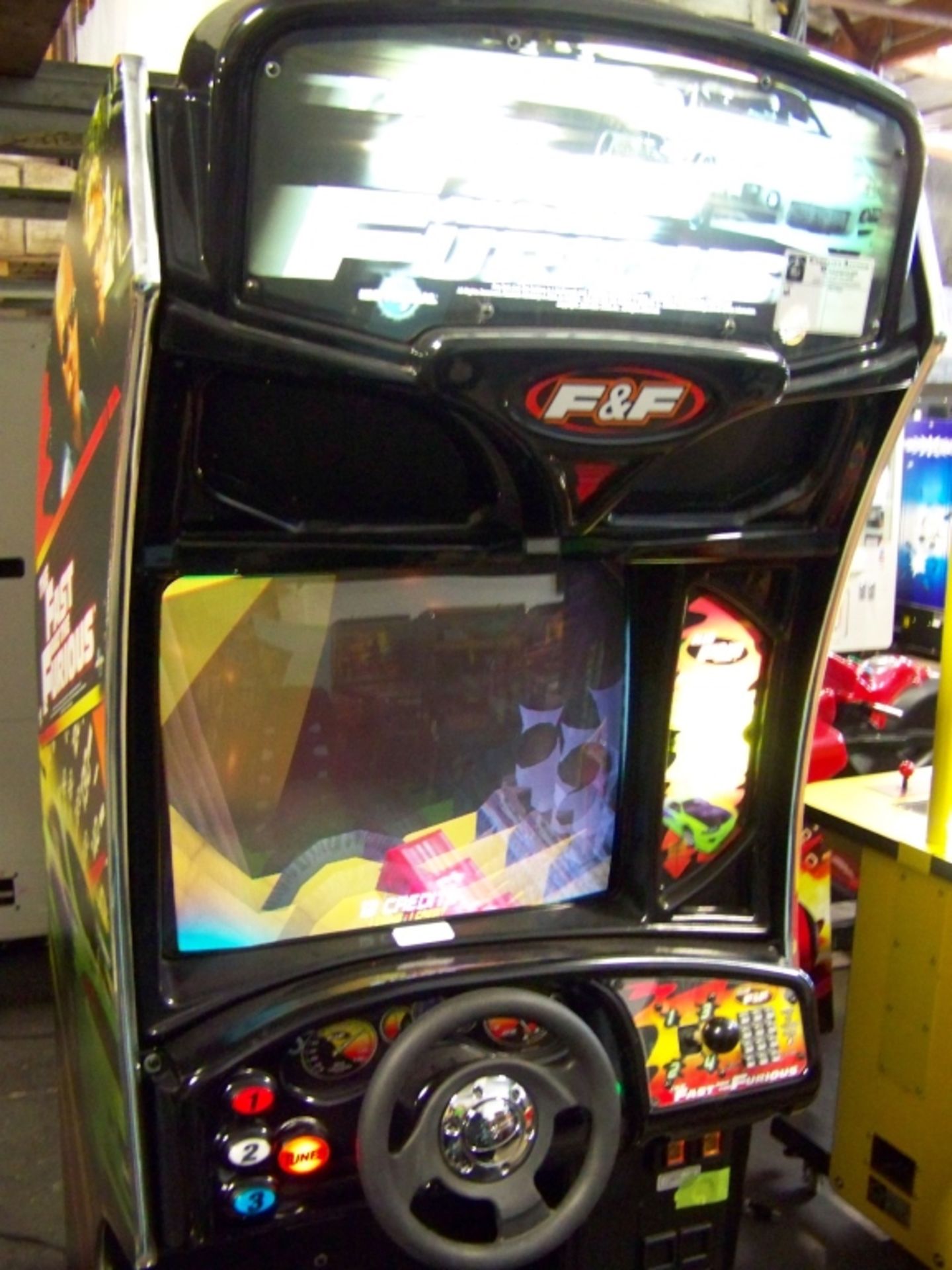 FAST AND FURIOUS RACING DRIVER ARCADE GAME Item is in used condition. Evidence of wear and - Image 4 of 10