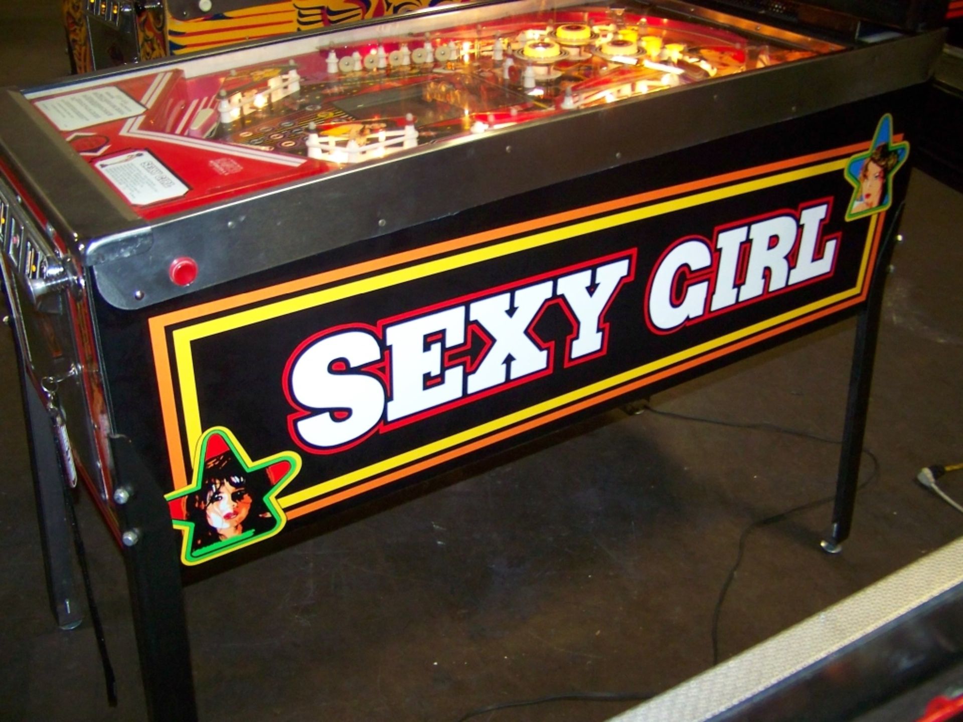 SEXY GIRL PINBALL MACHINE 1980 RANCO AUTOMATEN Item is in used condition. Evidence of wear and - Image 3 of 10