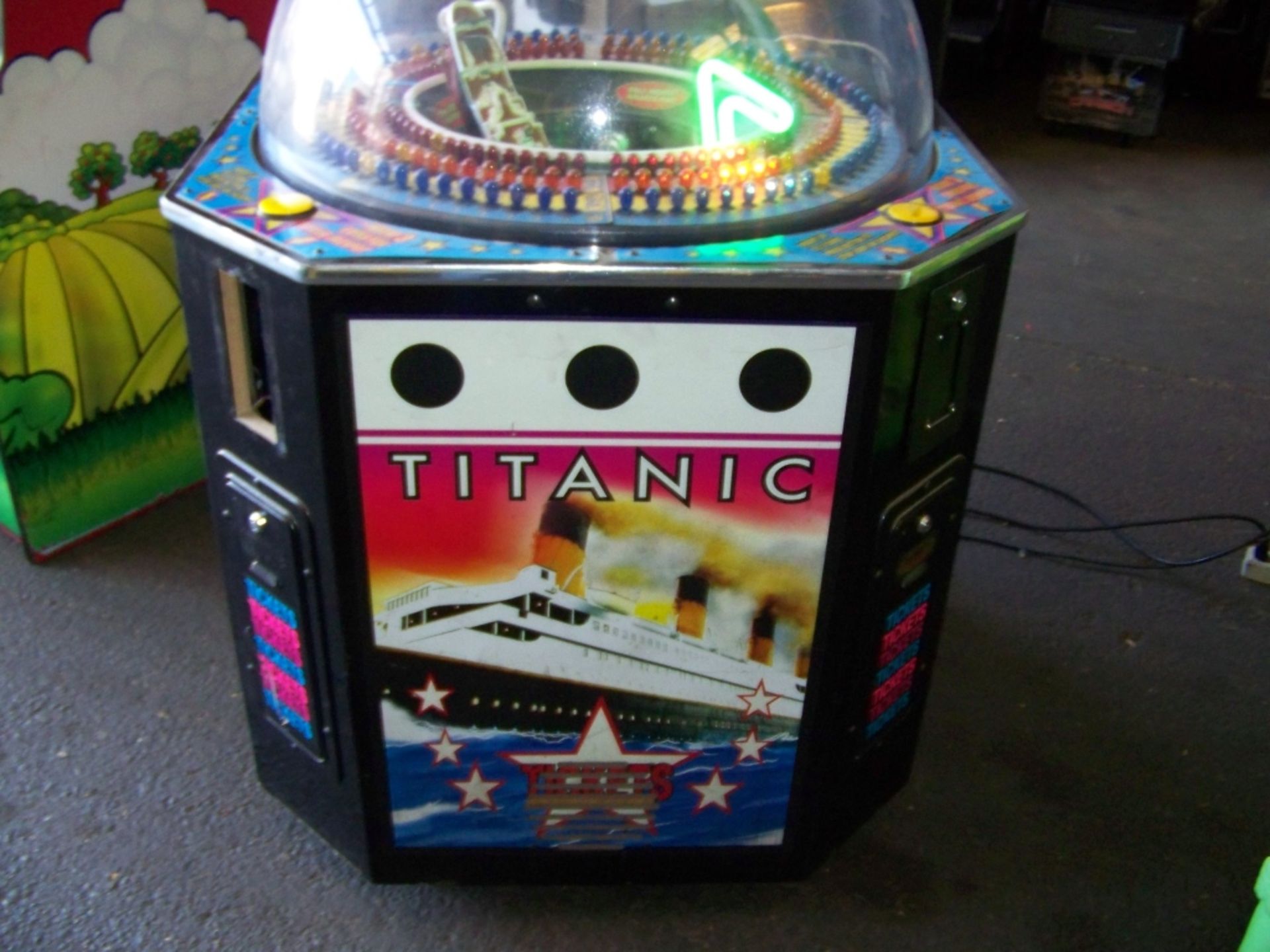 TITANTIC TICKET REDEMPTION GAME SEGA Item is in used condition. Evidence of wear and commercial - Image 4 of 4