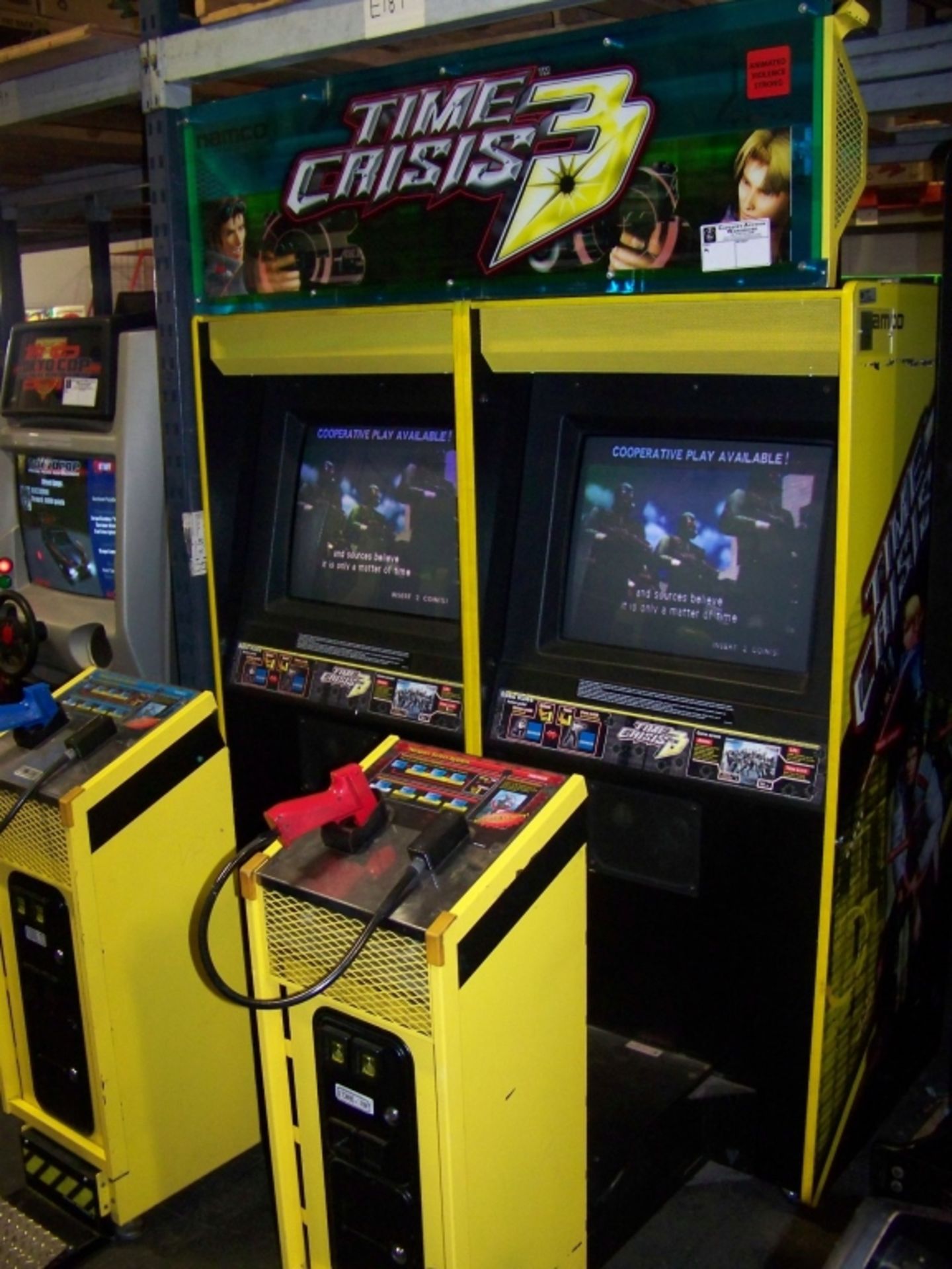 TIME CRISIS 3 TWIN SHOOTER ARCADE GAME NAMCO M