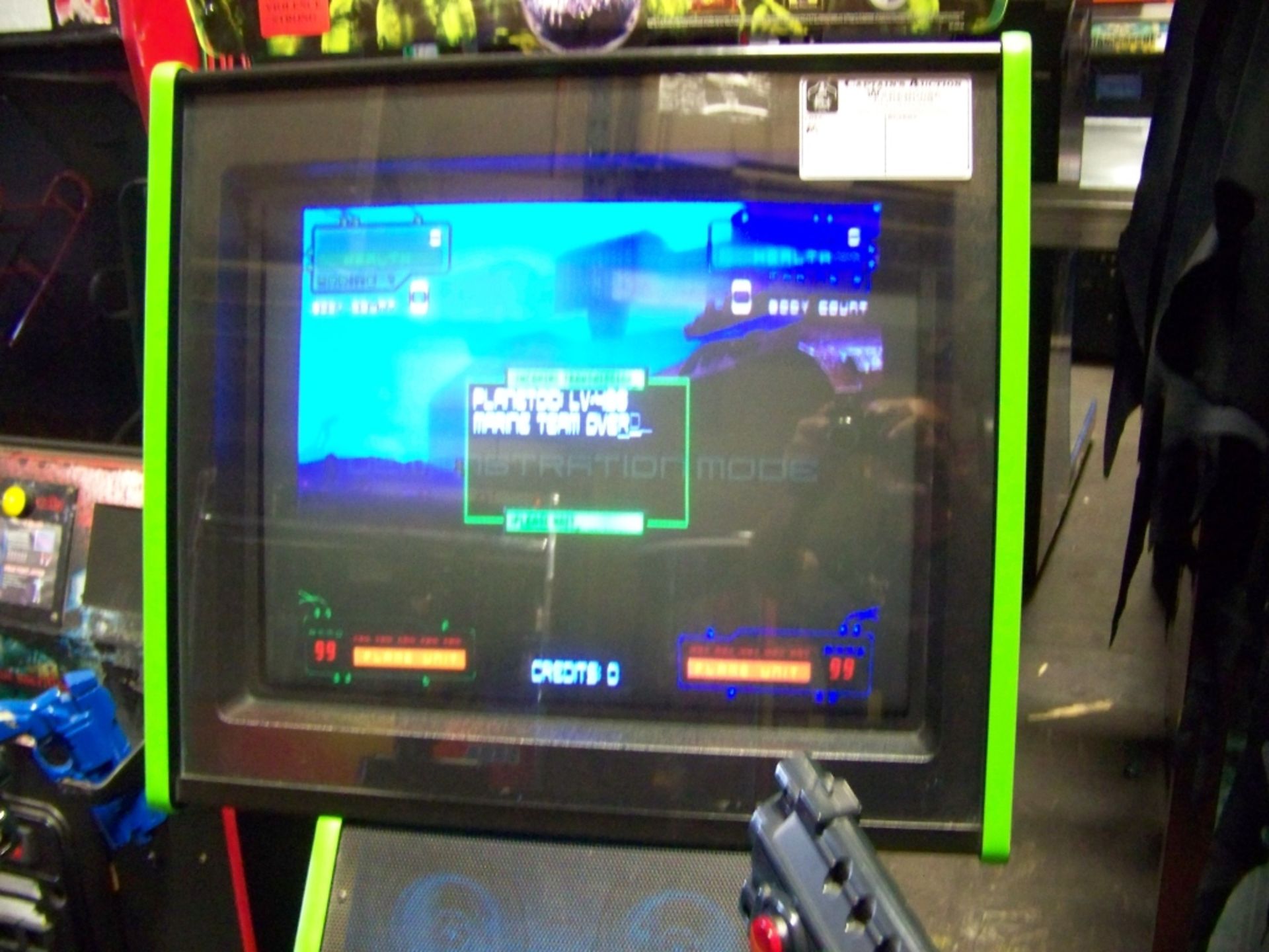 ALIENS EXTERMINATION FIXED GUN SHOOTER ARCADE GAME - Image 2 of 7