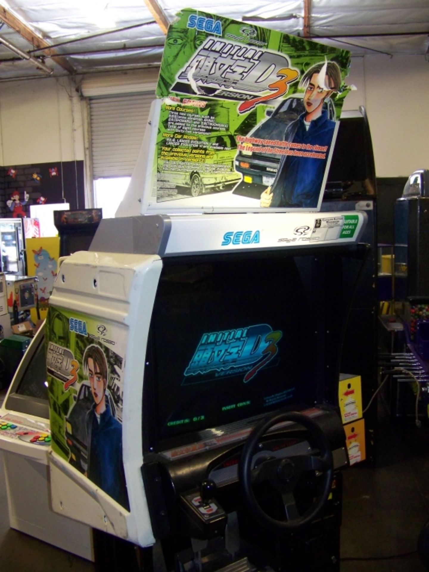 INITIAL D3 SINGLE DRIVER RACING ARCADE GAME SEGA - Image 2 of 6