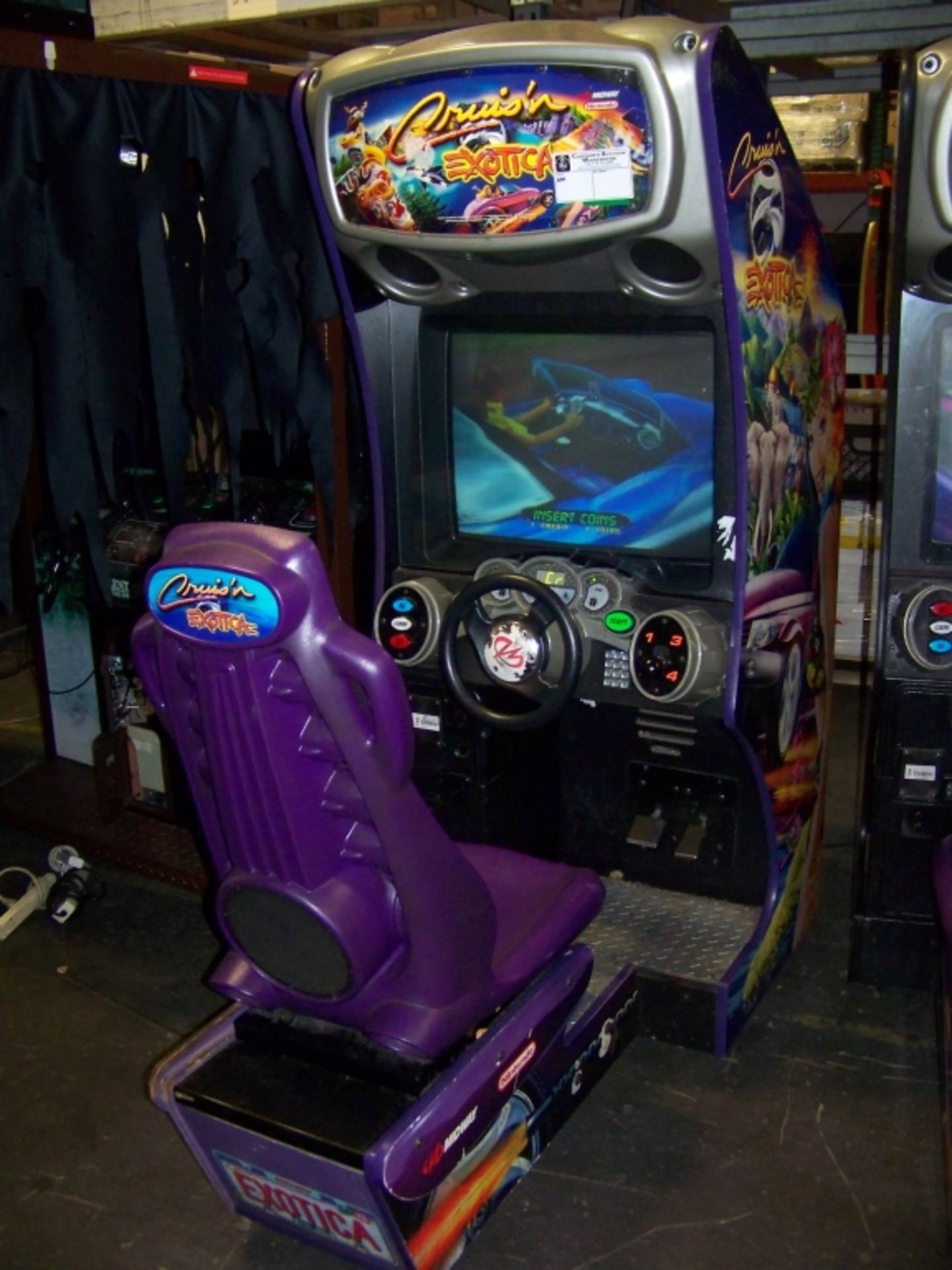 CRUISIN EXOTICA SITDOWN DRIVER ARCADE GAME - Image 2 of 3