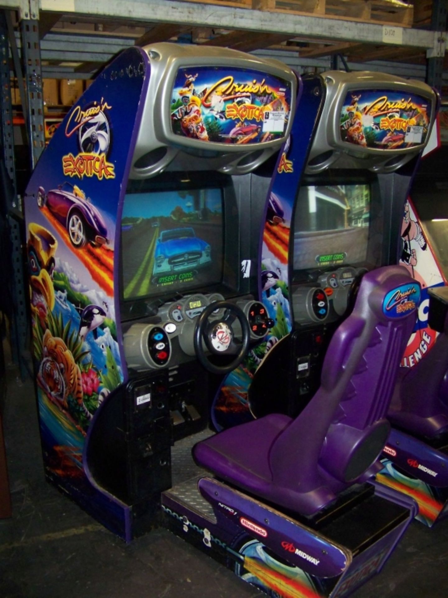 CRUISIN EXOTICA SITDOWN DRIVER ARCADE GAME