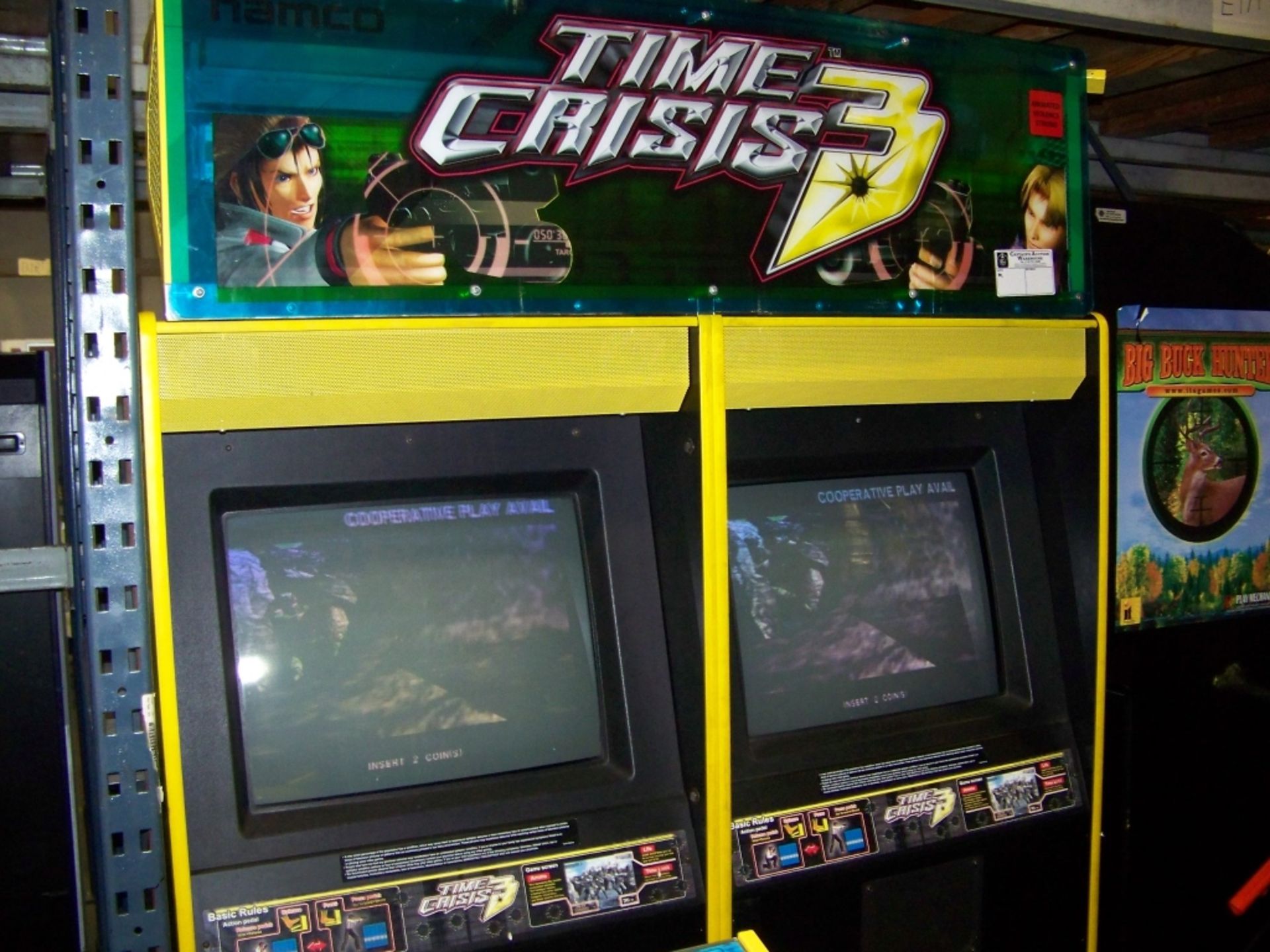 TIME CRISIS 3 TWIN SHOOTER ARCADE GAME NAMCO M - Image 4 of 5