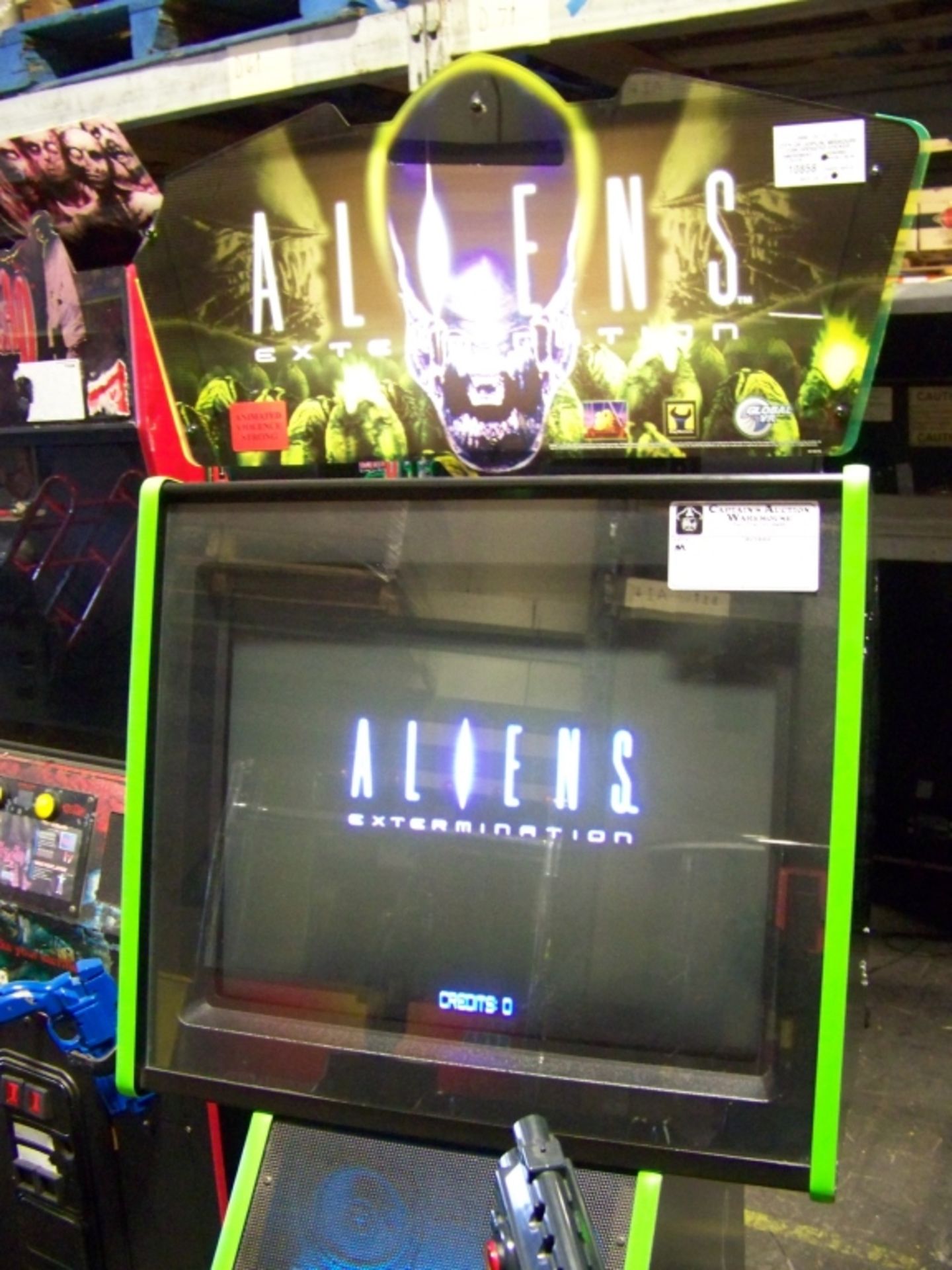 ALIENS EXTERMINATION FIXED GUN SHOOTER ARCADE GAME - Image 7 of 7