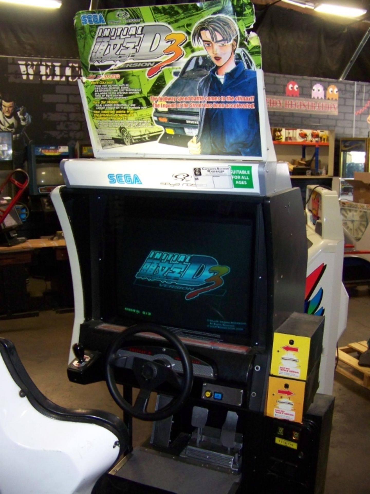 INITIAL D3 SINGLE DRIVER RACING ARCADE GAME SEGA - Image 6 of 6