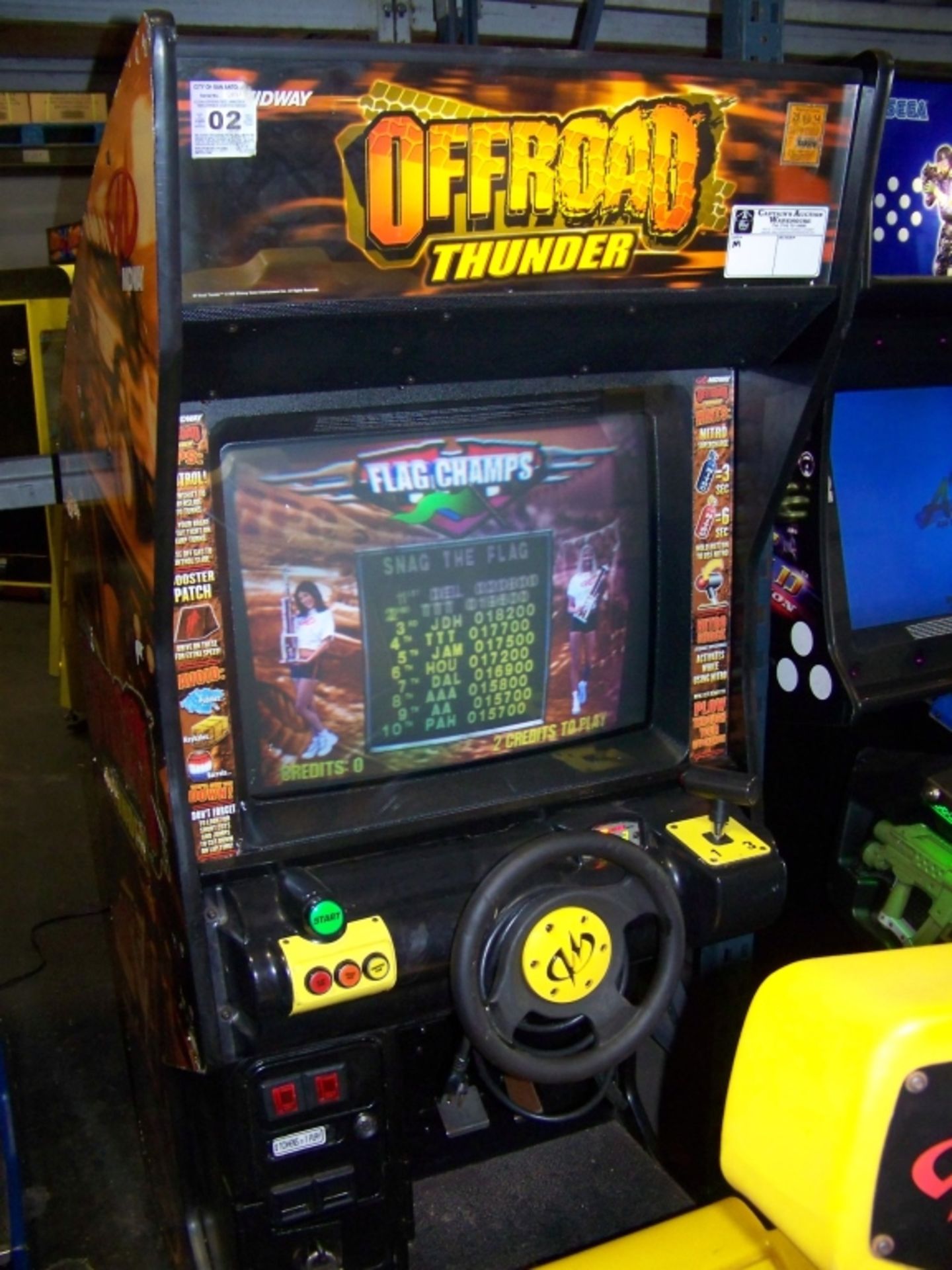 OFFROAD THUNDER RACING ARCADE GAME MIDWAY M - Image 5 of 5