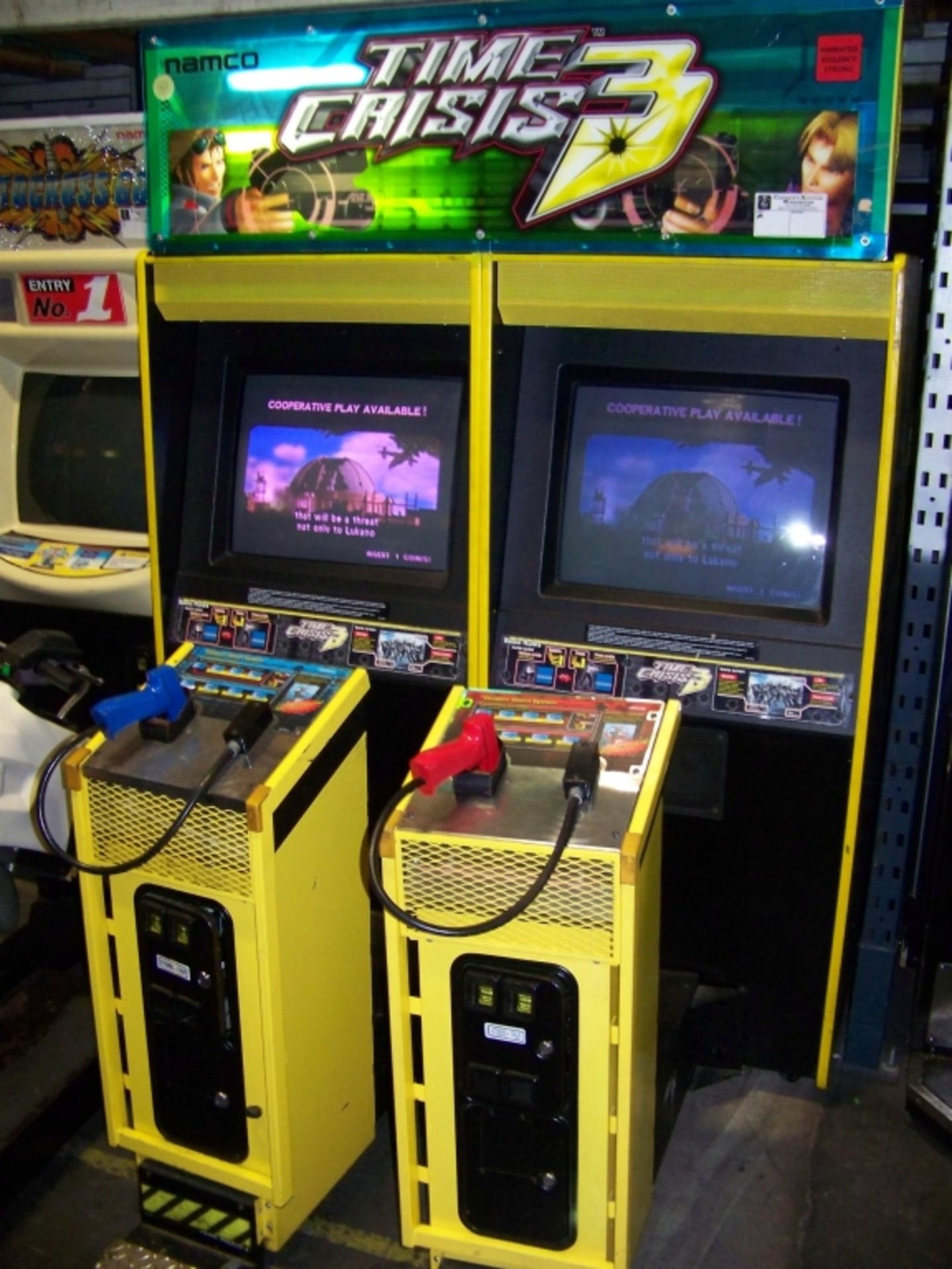 TIME CRISIS 3 TWIN SHOOTER ARCADE GAME NAMCO M