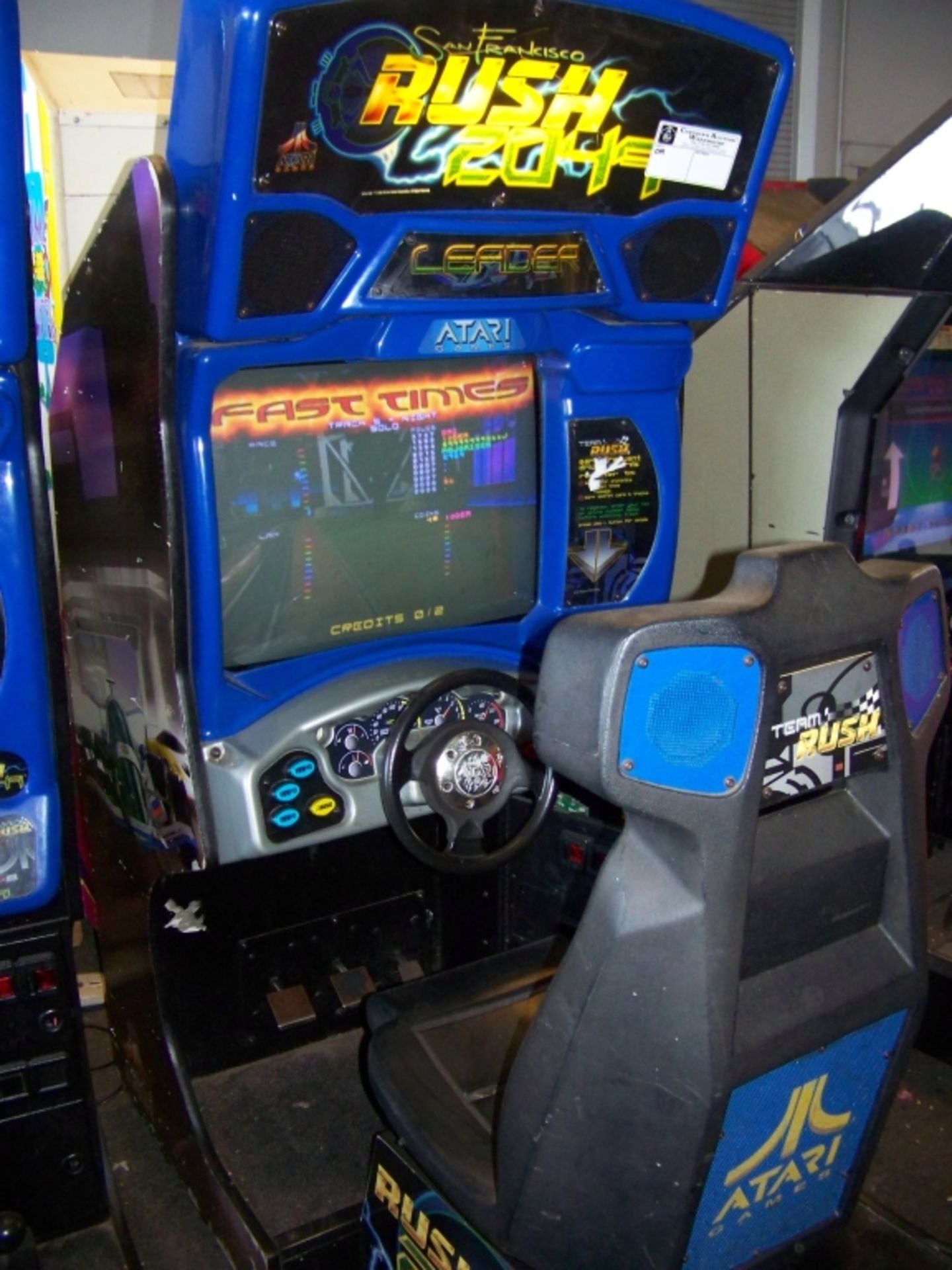 RUSH 2049 SITDOWN RACING ARCADE GAME ATARI