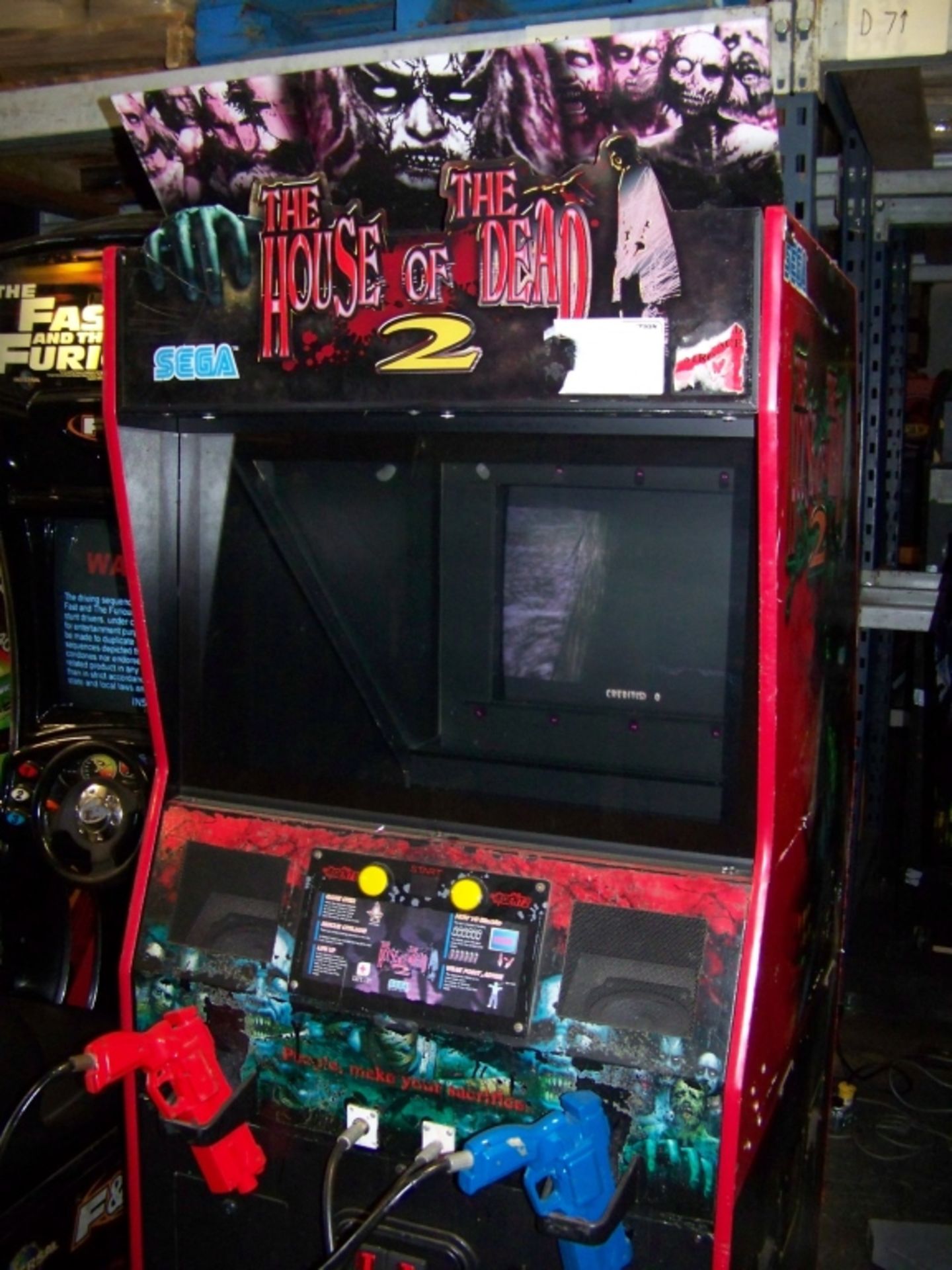 THE HOUSE OF THE DEAD 2 ZOMBIE ARCADE GAME SEGA - Image 5 of 6