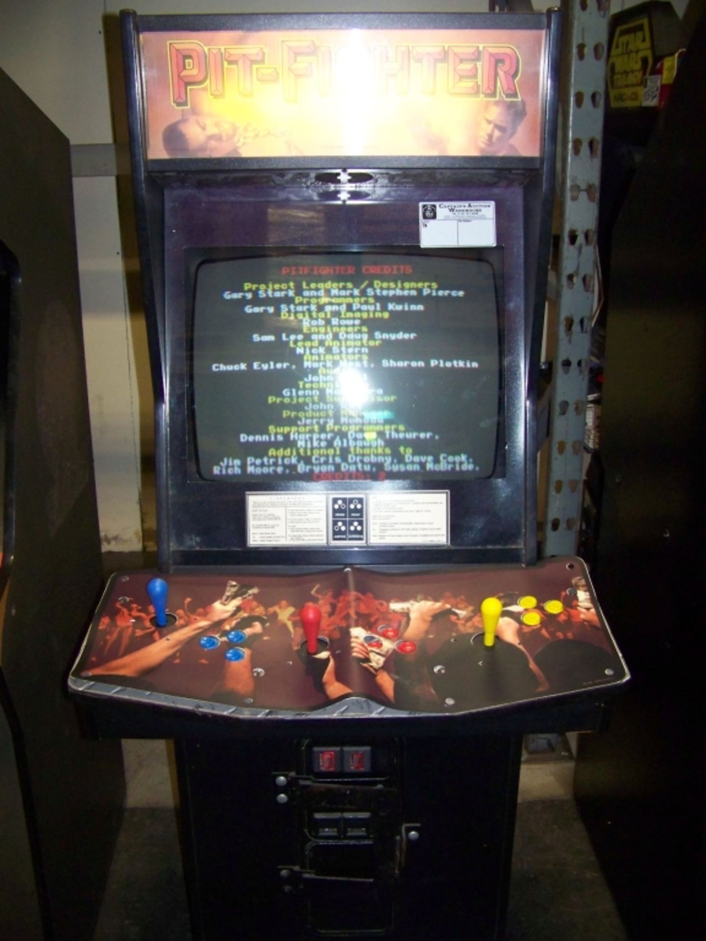 PIT FIGHTER DEDICATED ATARI ARCADE GAME CLASSIC - Image 2 of 4