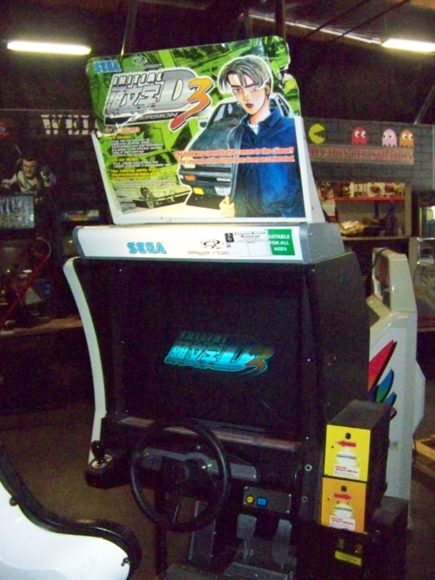 INITIAL D3 SINGLE DRIVER RACING ARCADE GAME SEGA - Image 5 of 6