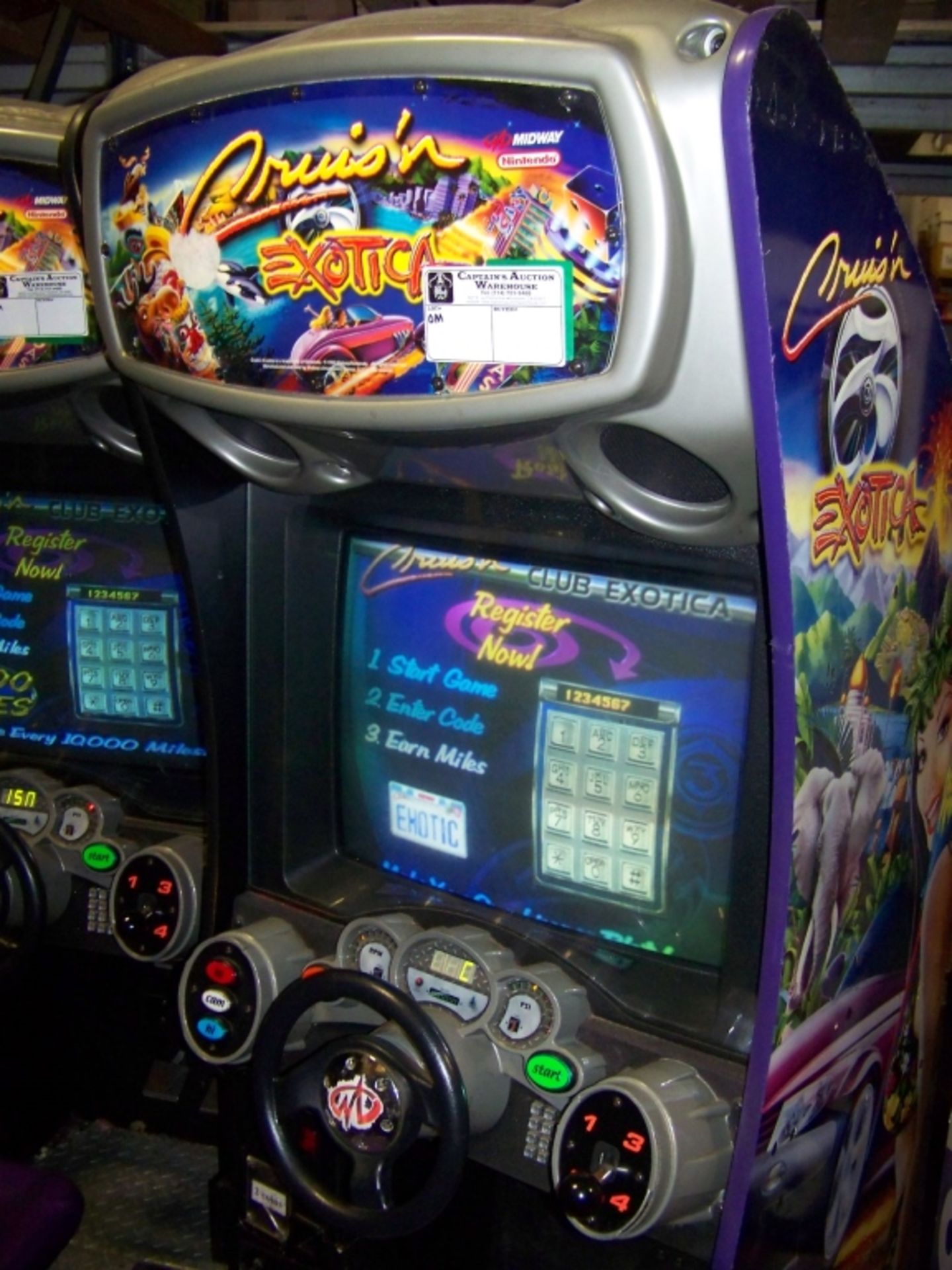 CRUISIN EXOTICA SITDOWN DRIVER ARCADE GAME - Image 2 of 3