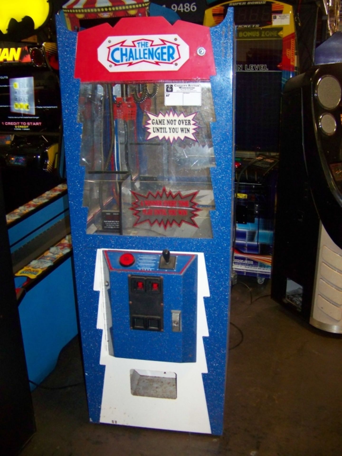 24" CHALLENGER CANDY SHOVEL CLAW CRANE MACHINE