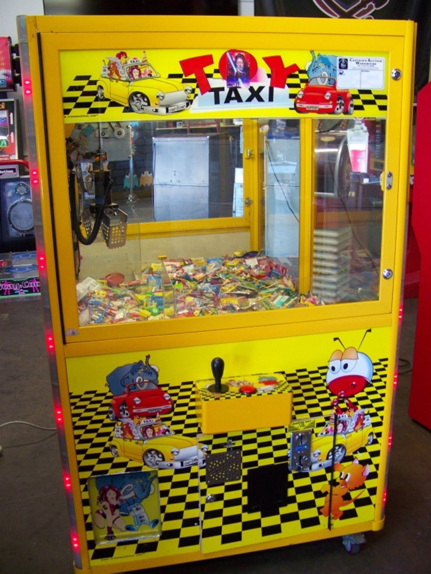 42" TOY TAXI MINI SIZE CANDY CLAW CRANE MACHINE - Image 2 of 4