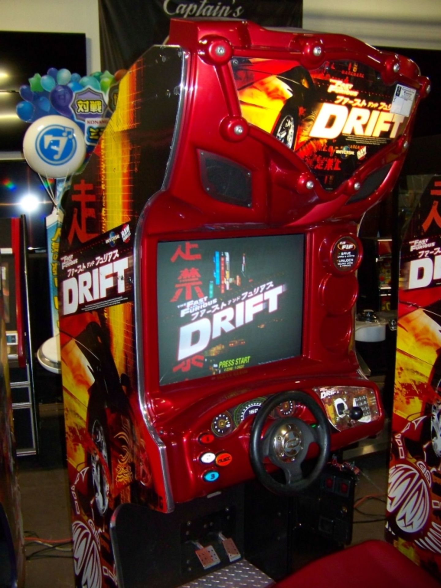 DRIFT FAST & FURIOUS DEDICATED RED CAB ARCADE - Image 4 of 7