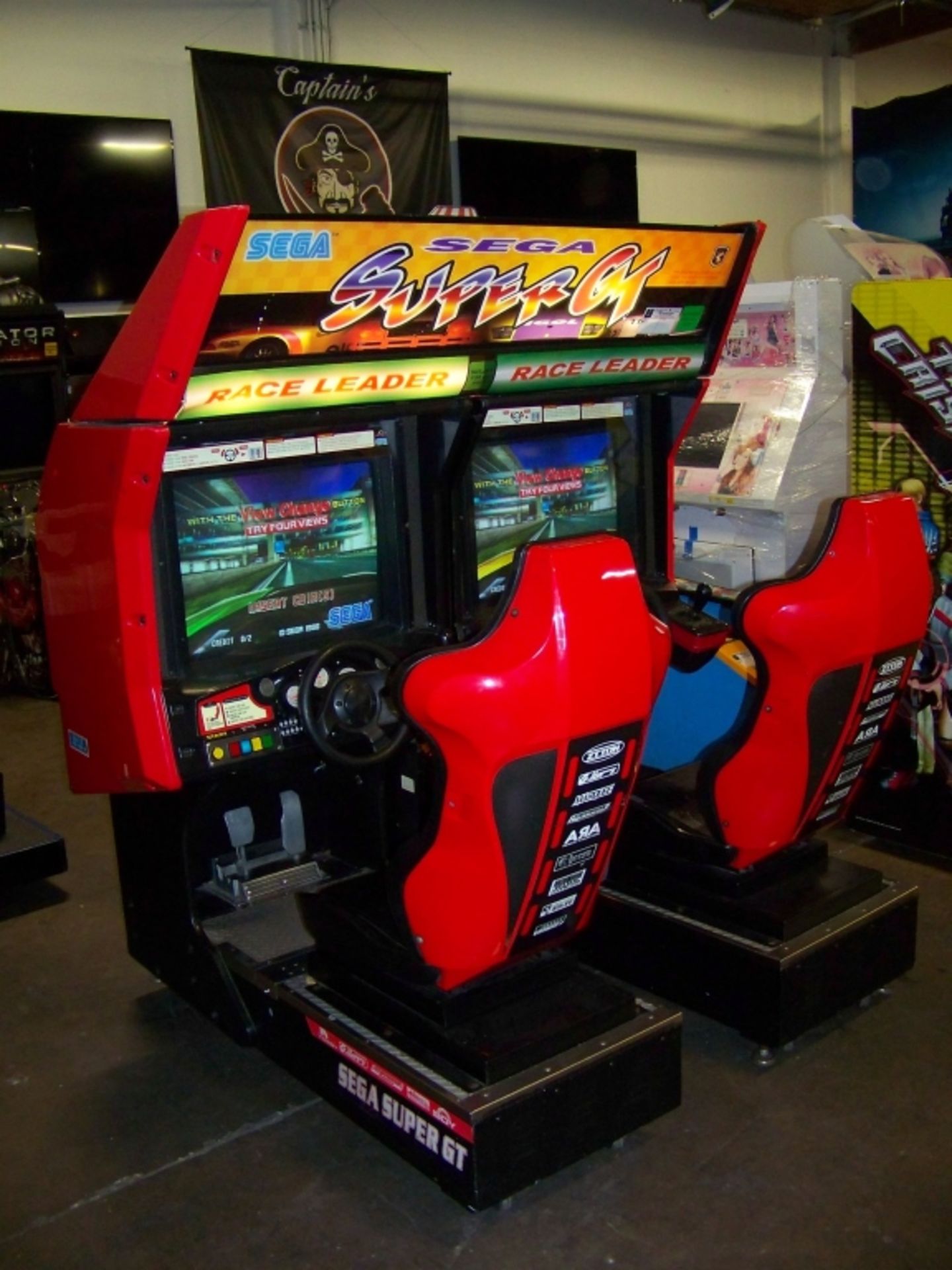 SUPER GT TWIN RACING ARCADE GAME SEGA