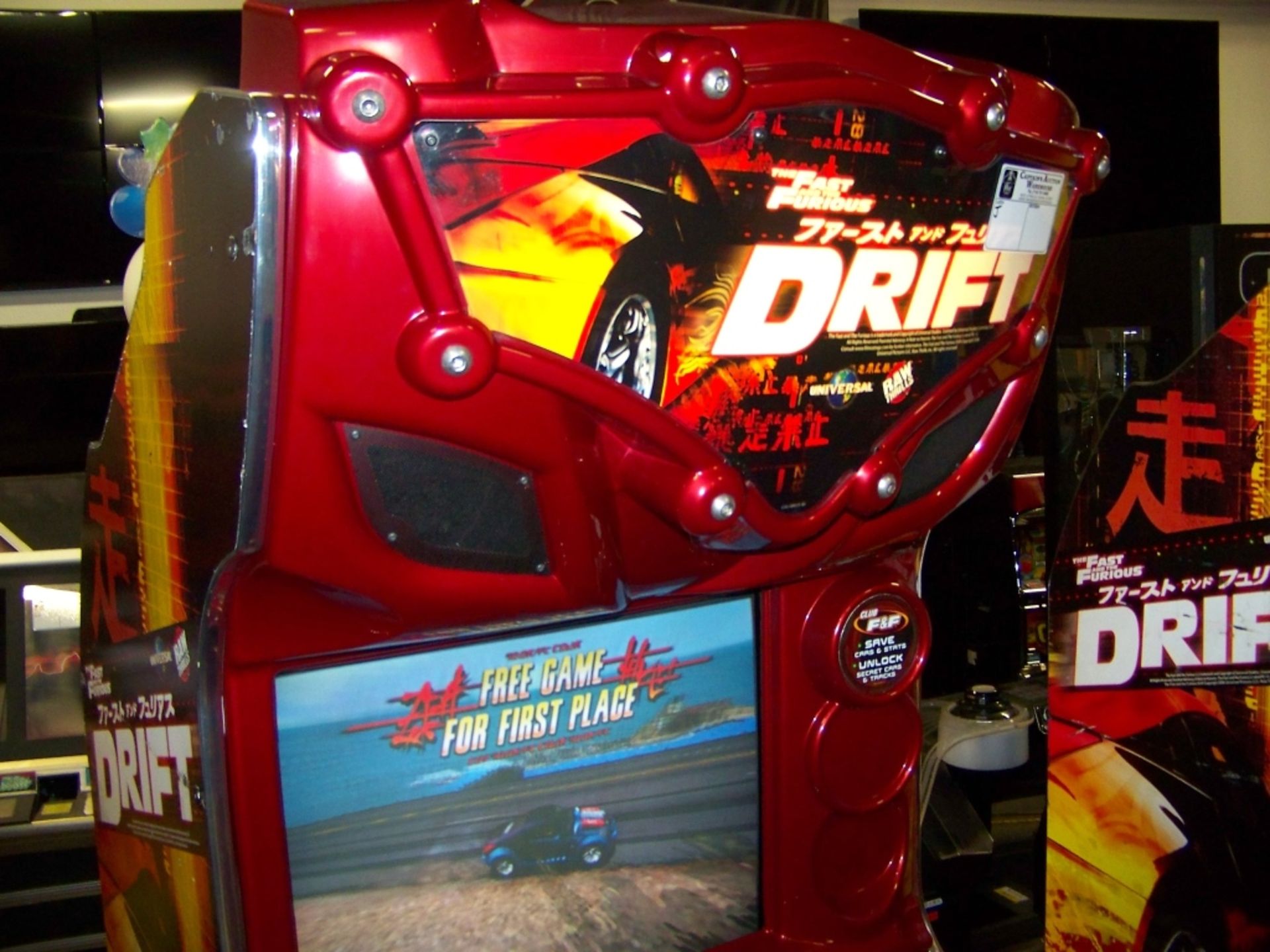DRIFT FAST & FURIOUS DEDICATED RED CAB ARCADE - Image 6 of 7
