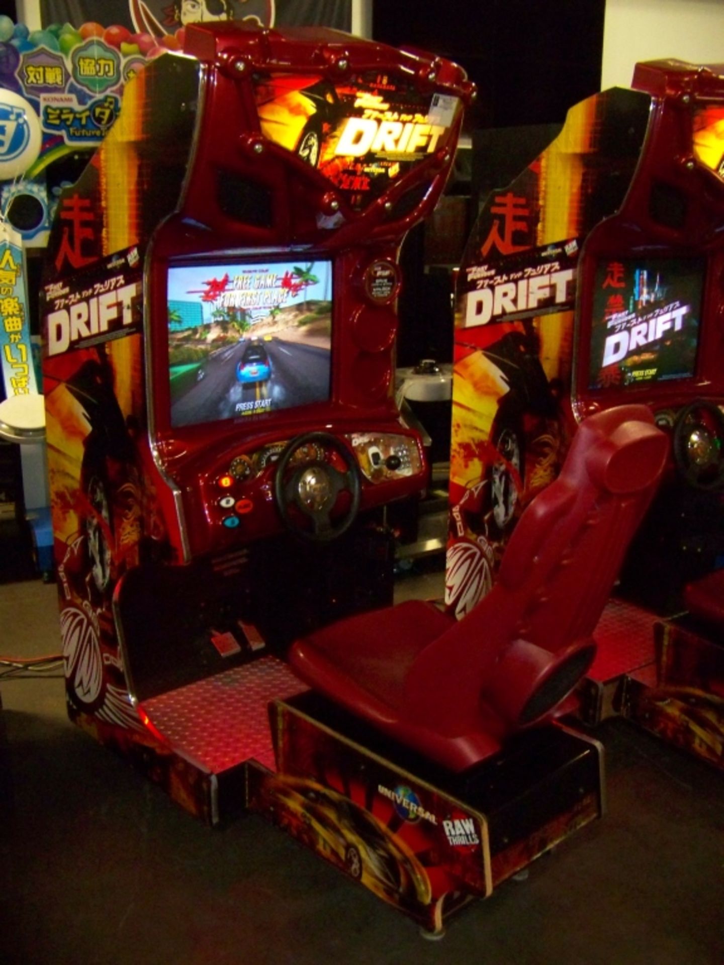 DRIFT FAST & FURIOUS DEDICATED RED CAB ARCADE - Image 5 of 7