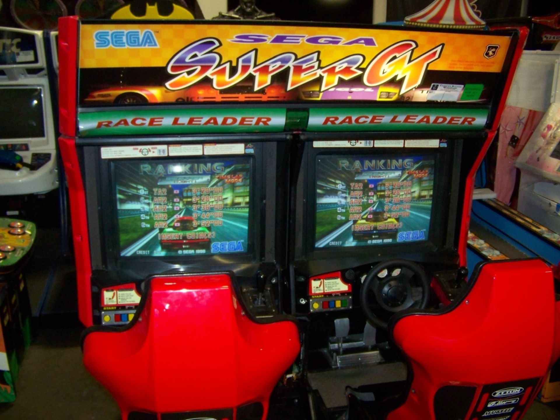 SUPER GT TWIN RACING ARCADE GAME SEGA - Image 3 of 6