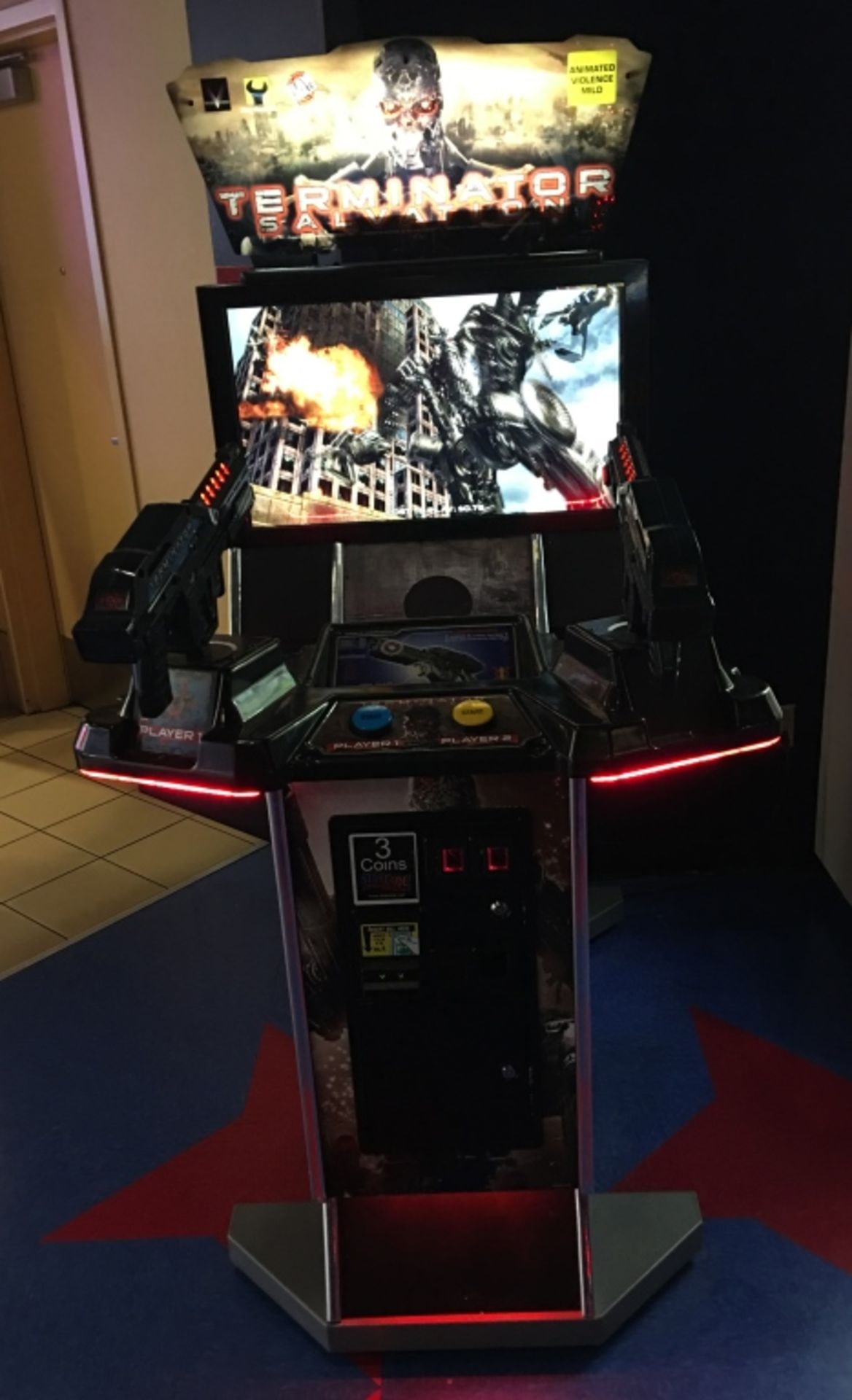 TERMINATOR SALVATION 32" FIXED GUN SHOOTER ARCADE - Image 5 of 13