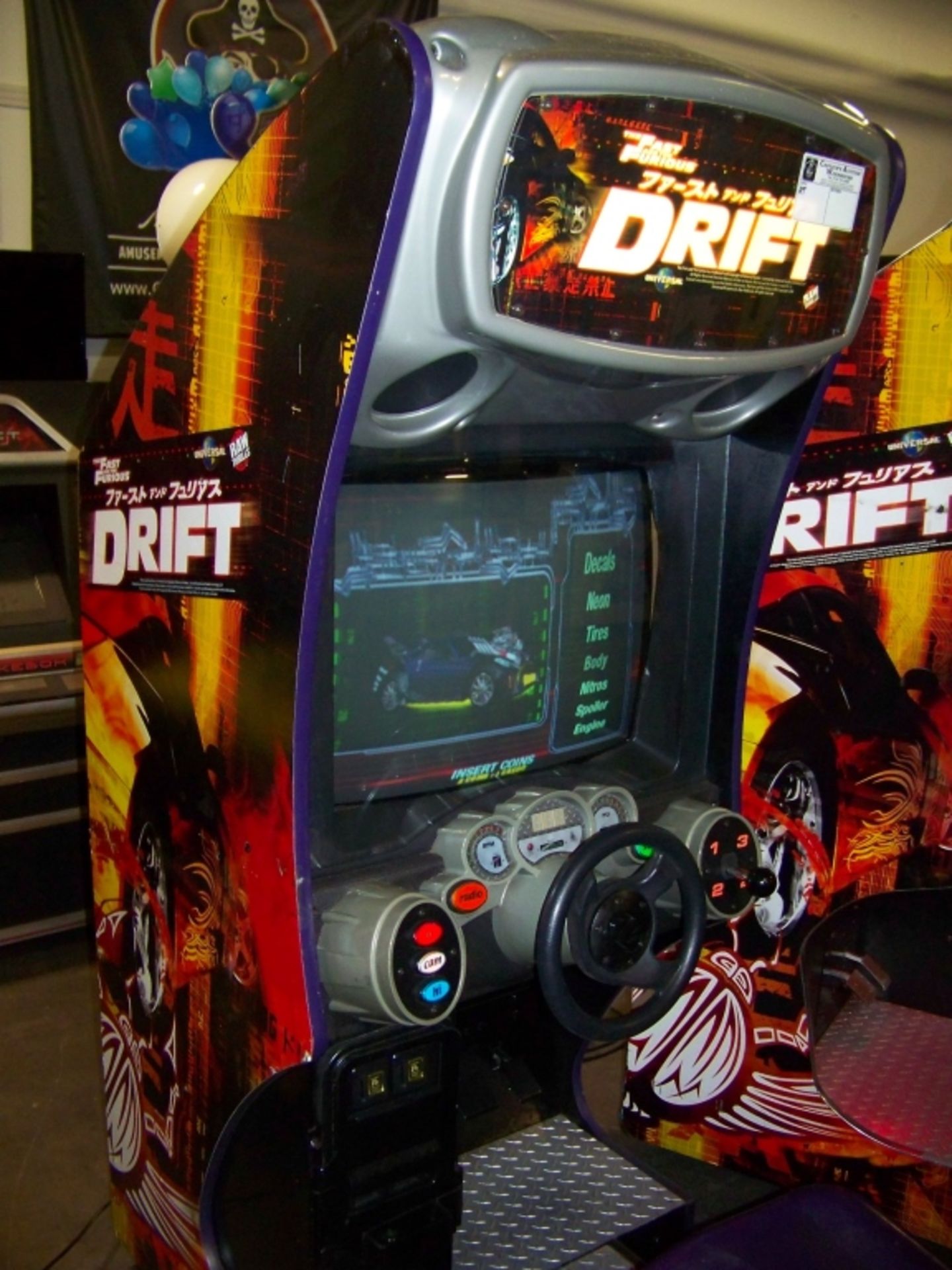 FAST & FURIOUS DRIFT SITDOWN DRIVER ARCADE GAME - Image 4 of 5