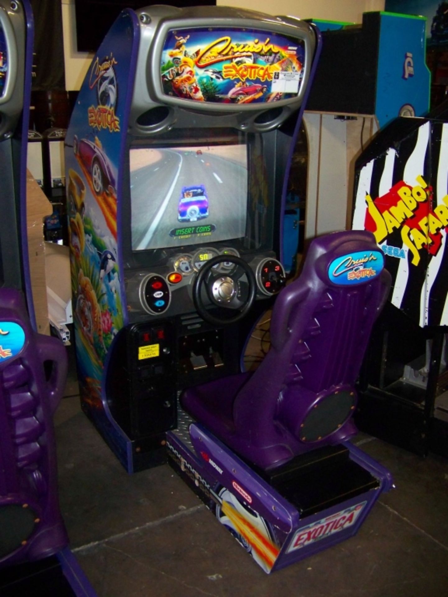 CRUISIN EXOTICA DEDICATED DRIVER ARCADE GAME