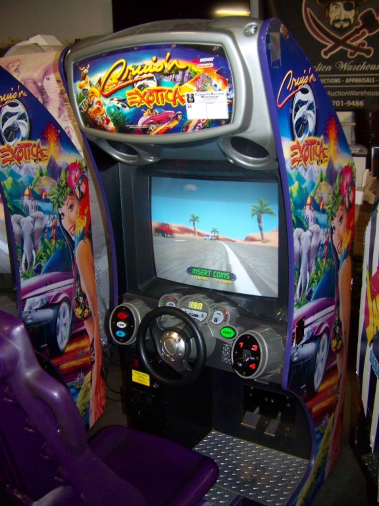 CRUISIN EXOTICA DEDICATED DRIVER ARCADE GAME - Image 4 of 4