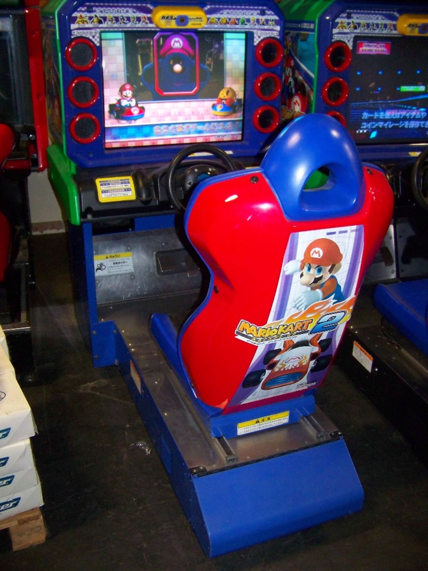 MARIO KART 2 SITDOWN RACING ARCADE GAME NAMCO - Image 4 of 7