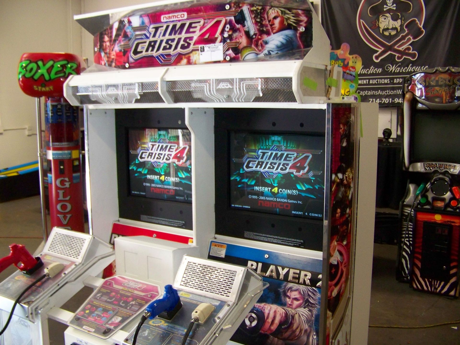 TIME CRISIS 4 TWIN SHOOTER ARCADE GAME NAMCO Item is in used condition. Evidence of wear and