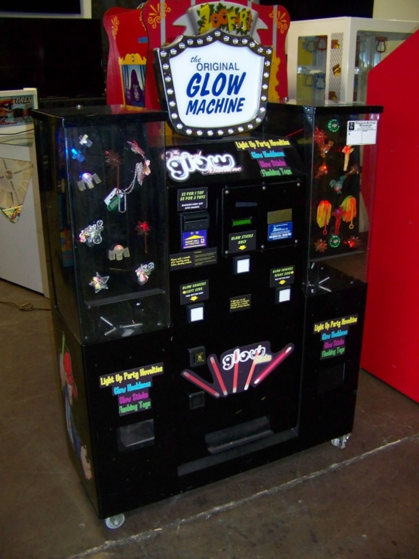 THE ORIGINAL GLOW MACHINE VENDING KIOSK