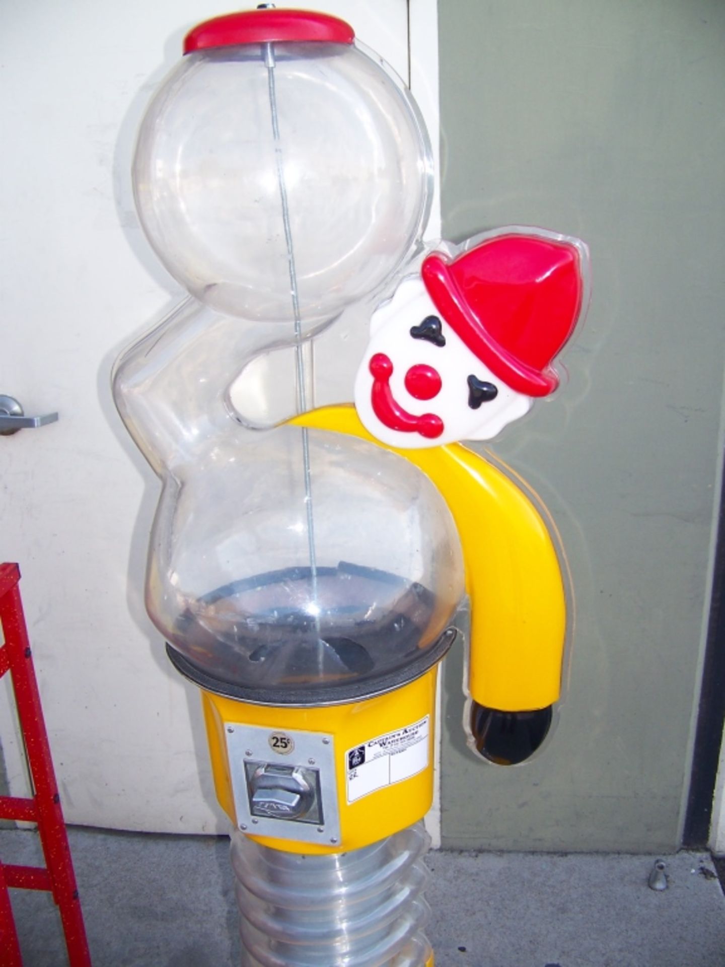 CLOWN GUMBALL VENDING SPIRAL FREE STANDING - Image 2 of 3