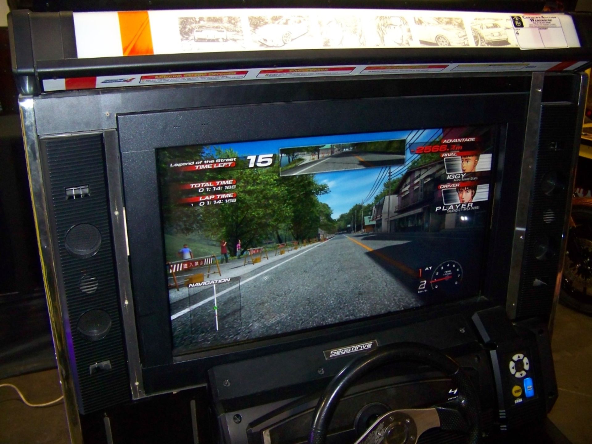 INITIAL D4 SITDOWN RACING ARCADE GAME SEGA - Image 7 of 7