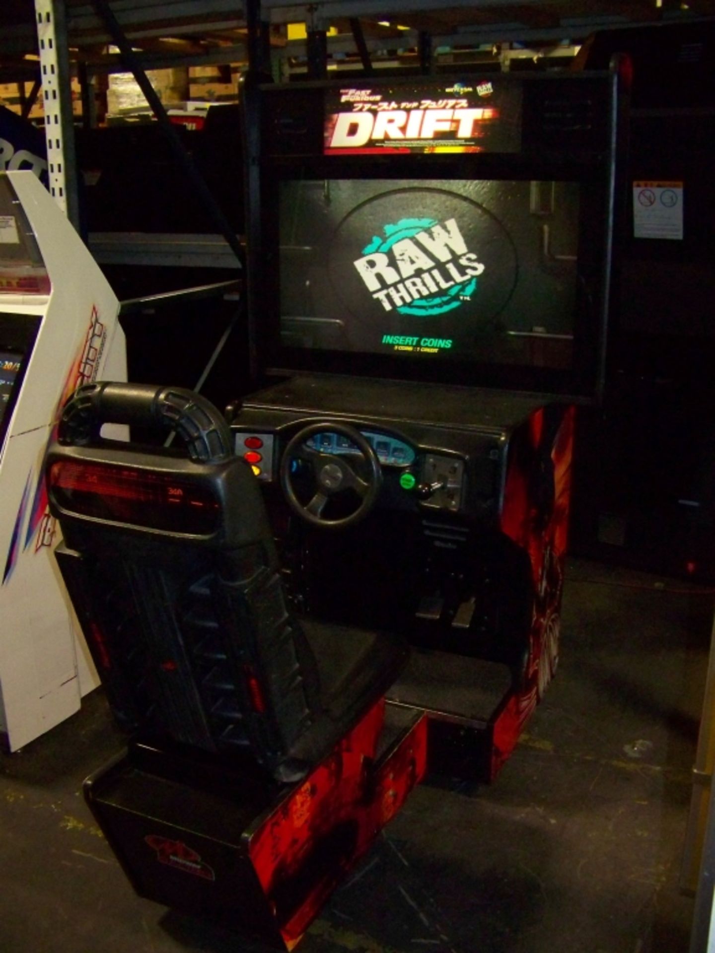 DRIFT FAST & FURIOUS 36" LCD DX ARCADE GAME - Image 3 of 5