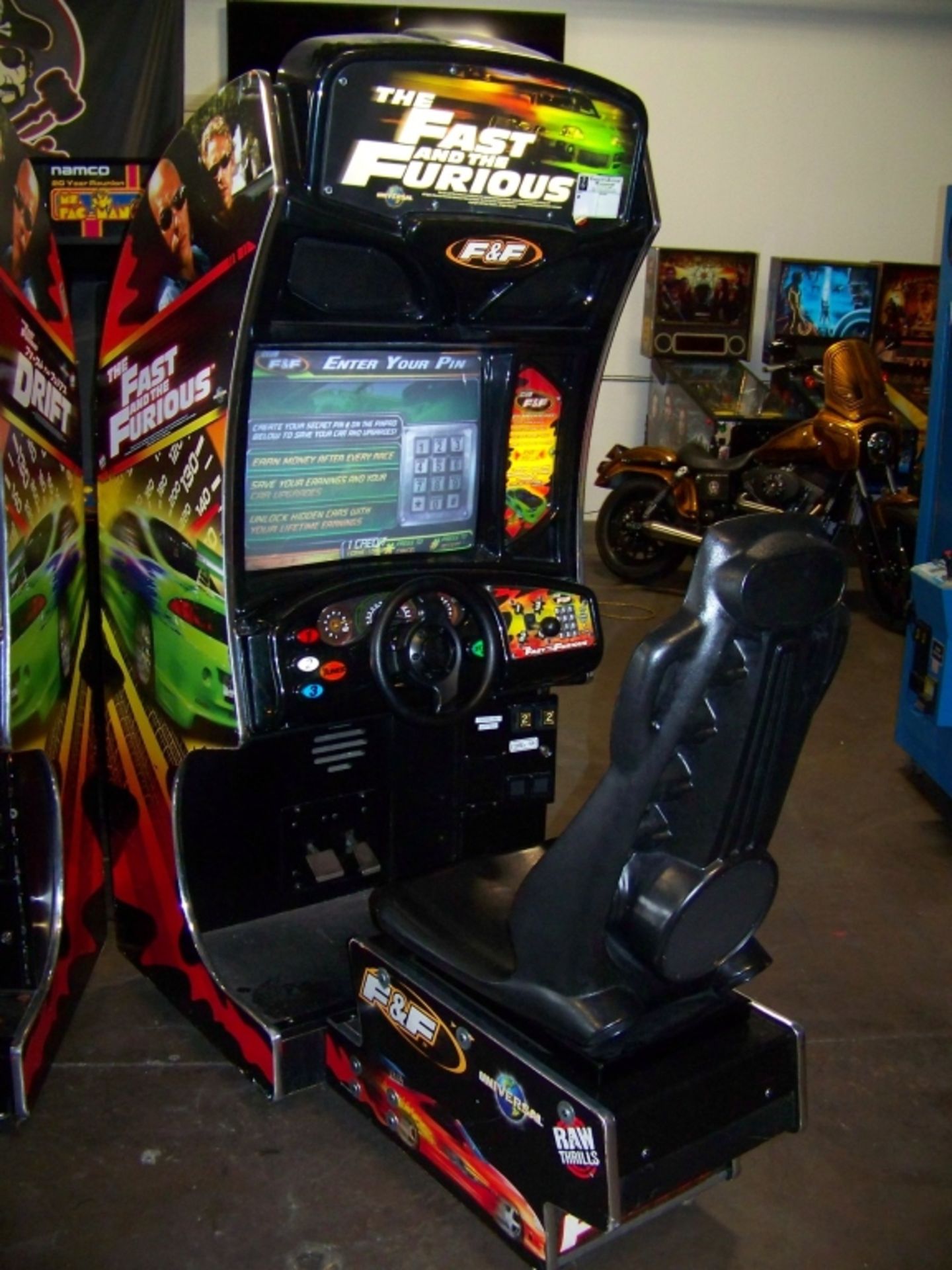 FAST AND FURIOUS RACING DEDICATED ARCADE GAME