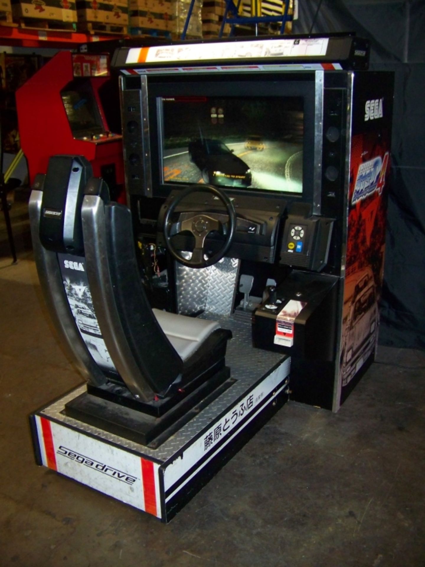 INITIAL D4 SITDOWN RACING ARCADE GAME SEGA - Image 2 of 6