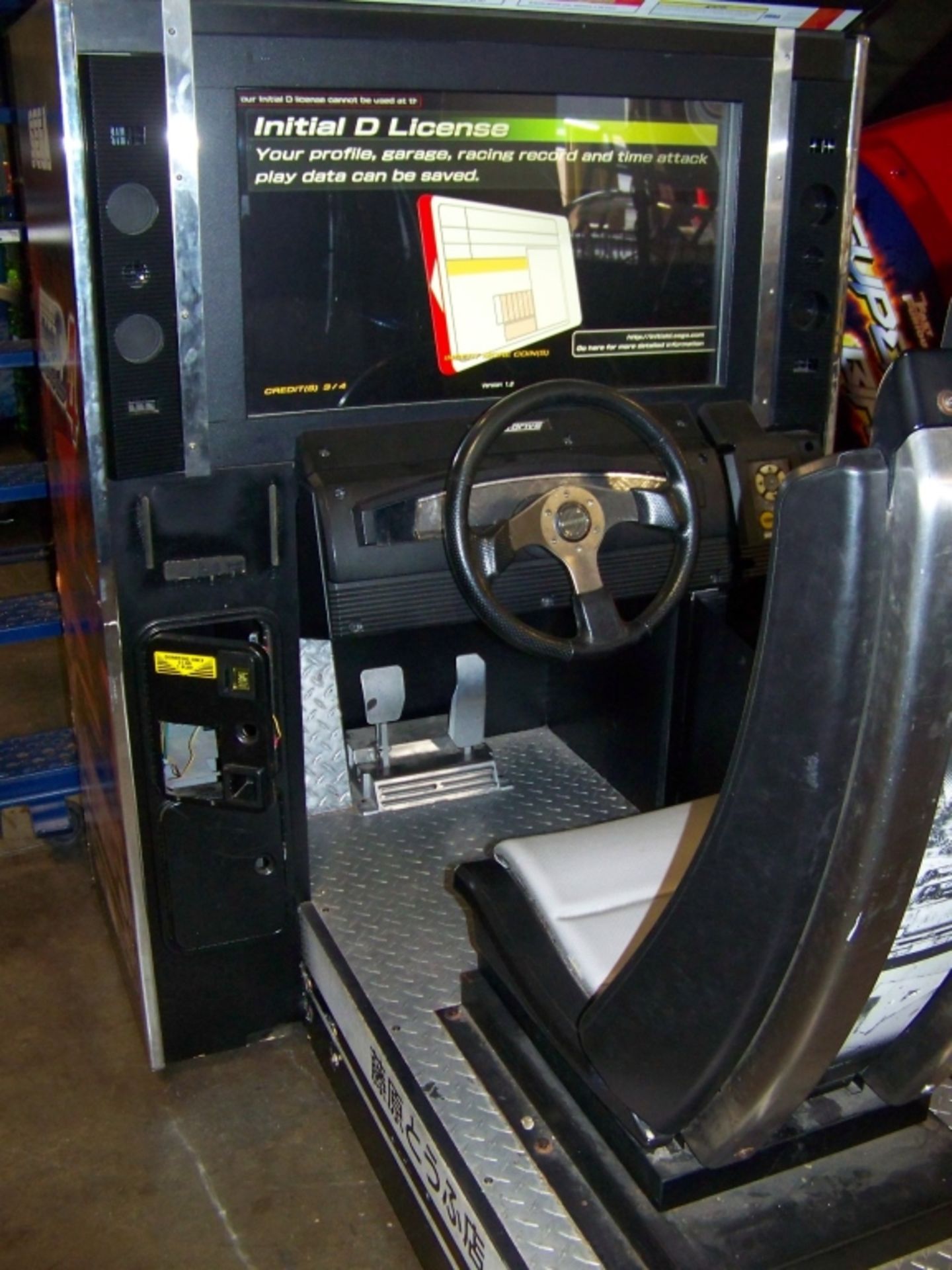 INITIAL D4 SITDOWN RACING ARCADE GAME SEGA - Image 6 of 6