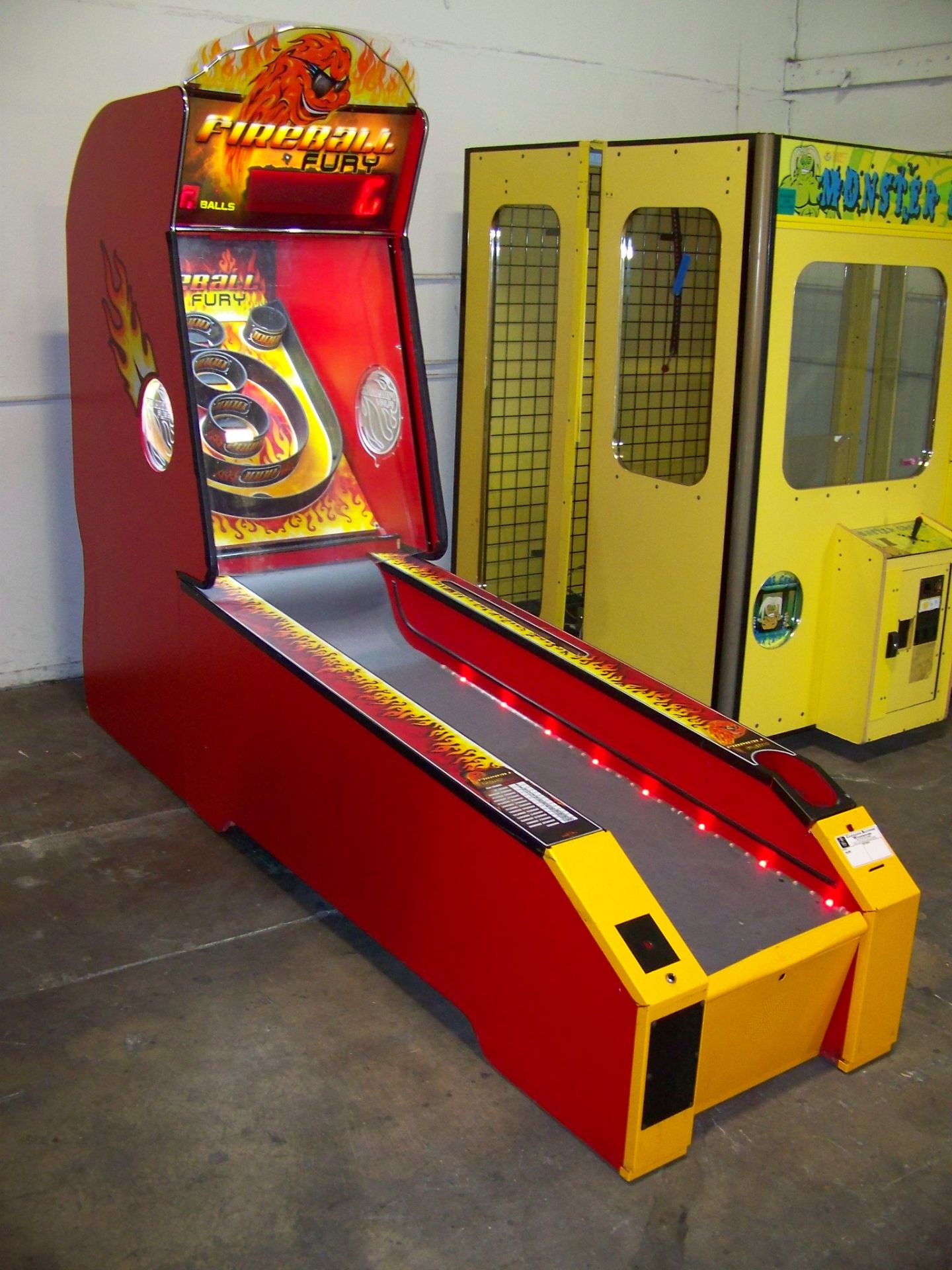 FIREBALL FURY ALLEY ROLLER REDEMPTION GAME BAYTEK