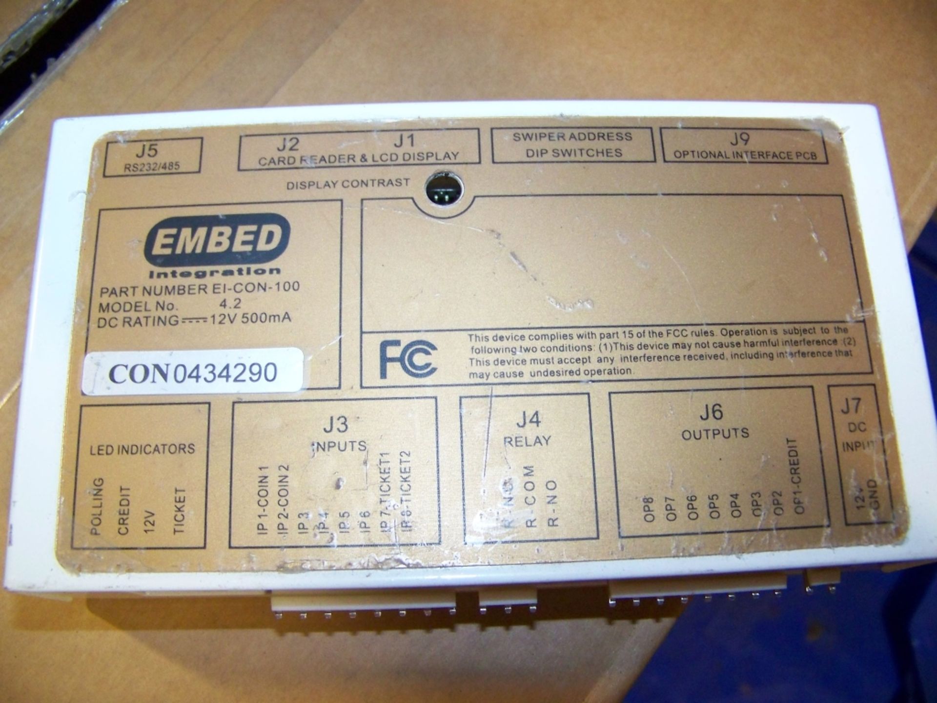 EMBED CARD READER SYSTEM #E1-CON-100 38 UNITS - Image 5 of 8