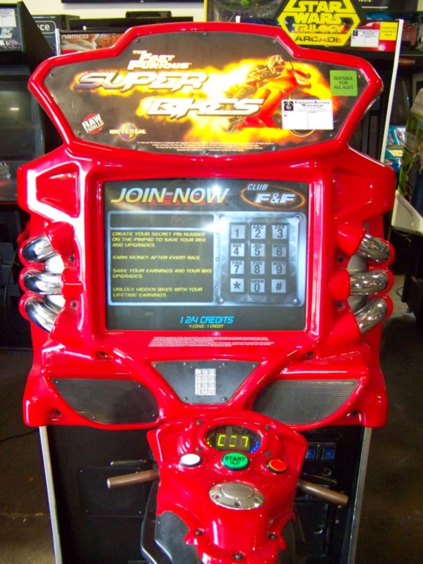 FAST & FURIOUS SUPER BIKES RACING ARCADE GAME - Image 7 of 7