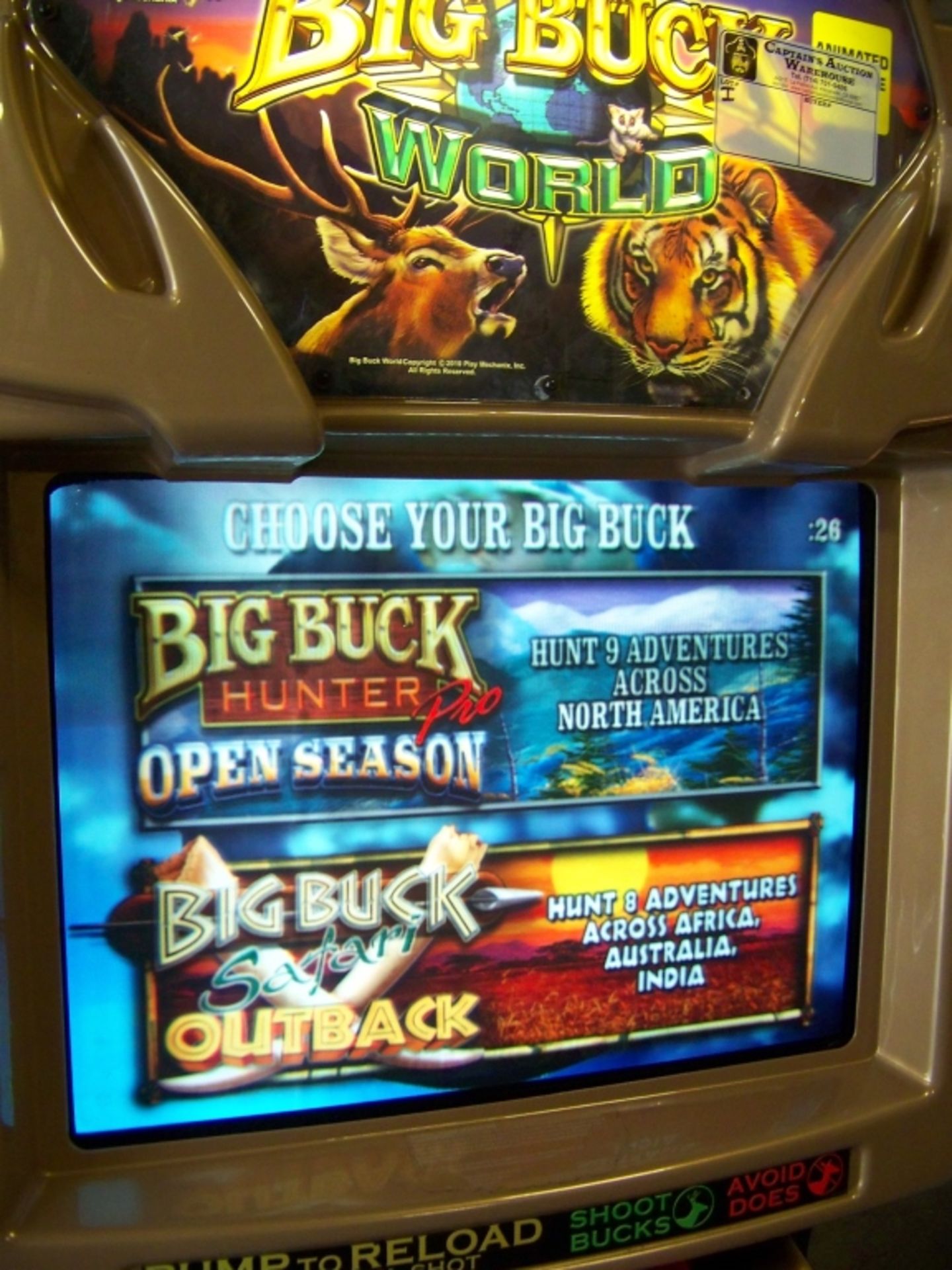 BIG BUCK WORLD SHOOTER ARCADE GAME - Image 3 of 4